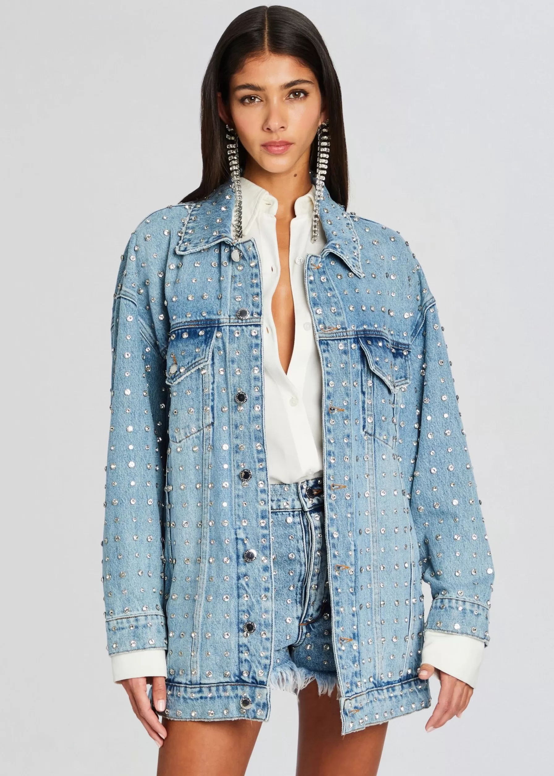 Retrofete Ace Embellished Denim Jacket Tangier Best Sale