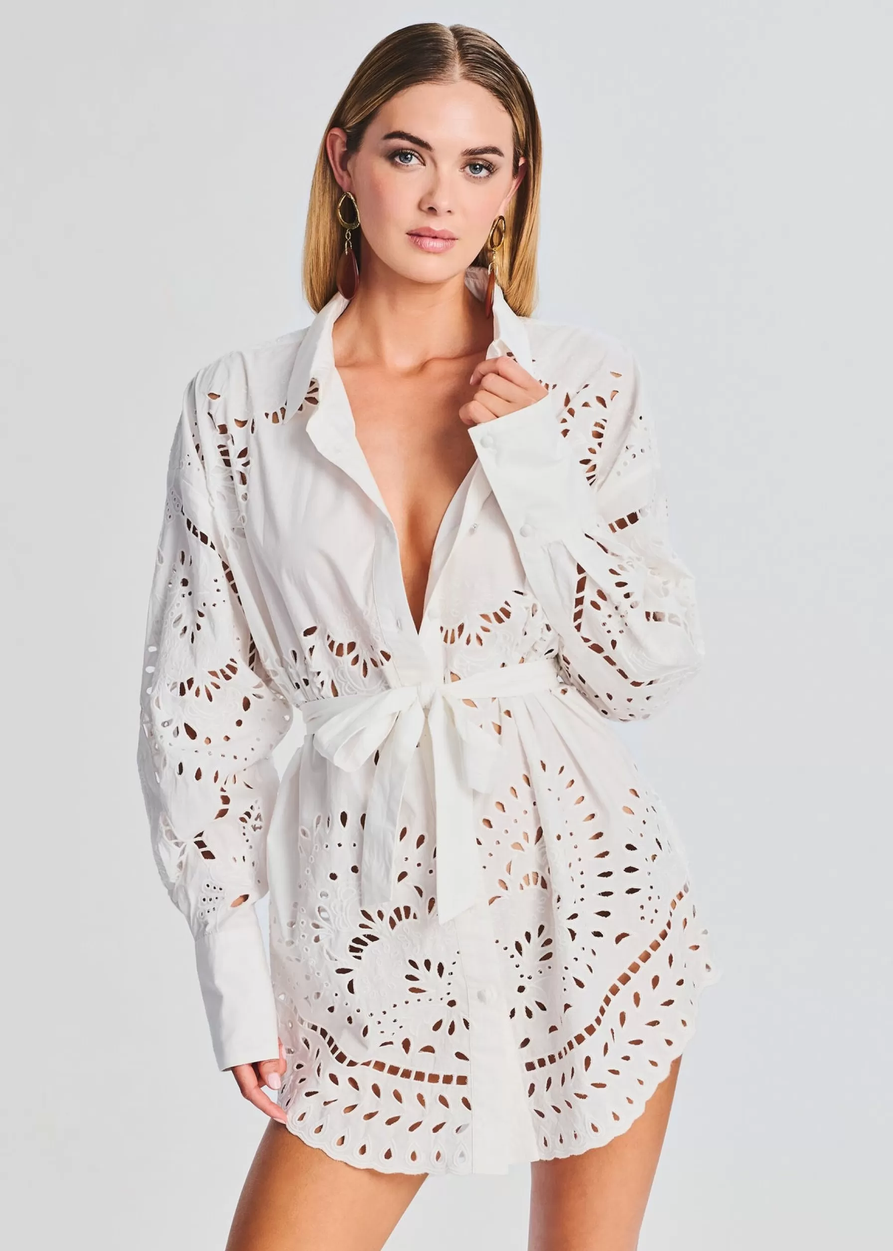 Retrofete Aisha Shirt Dress White Online