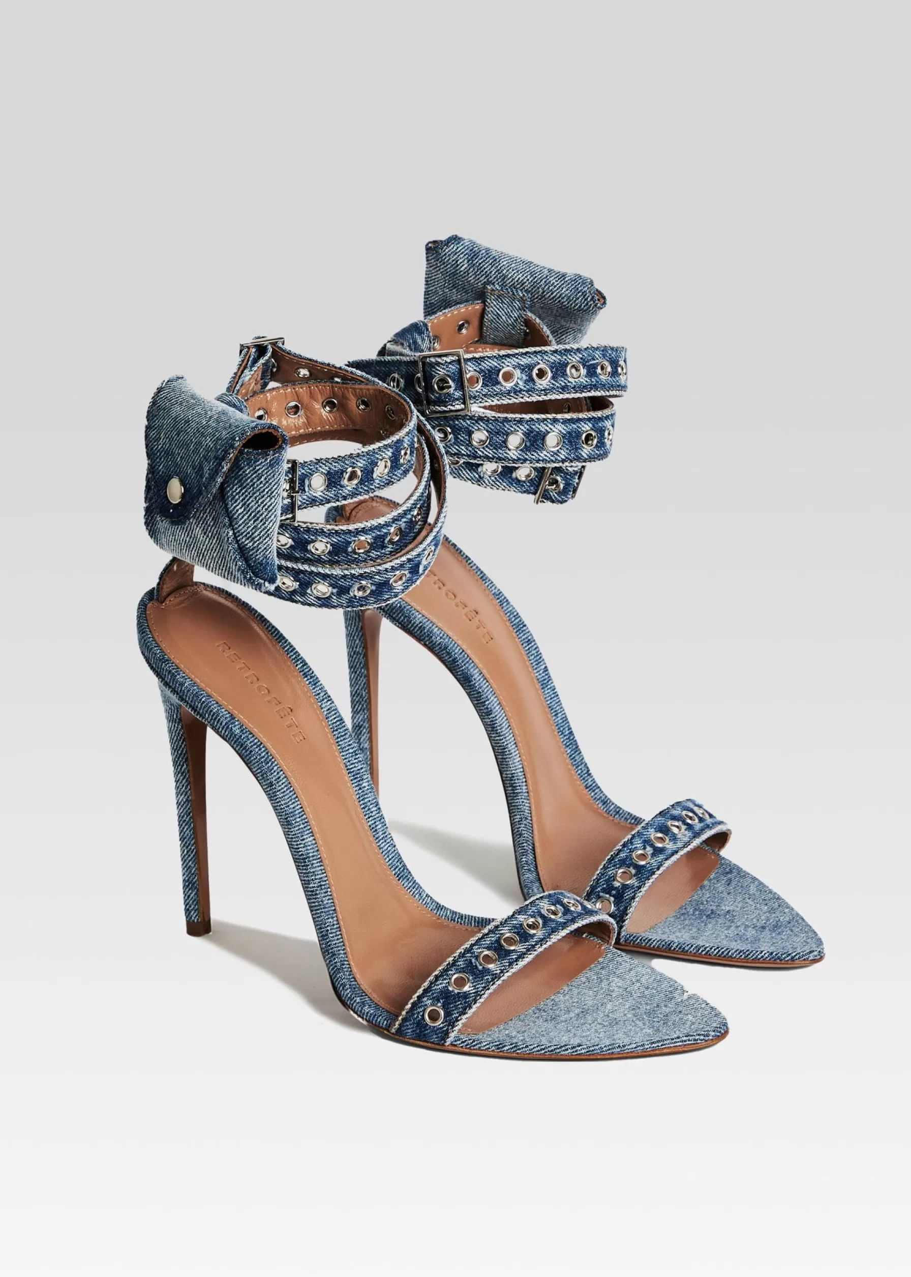 Retrofete Alessandra Sandal Denim New