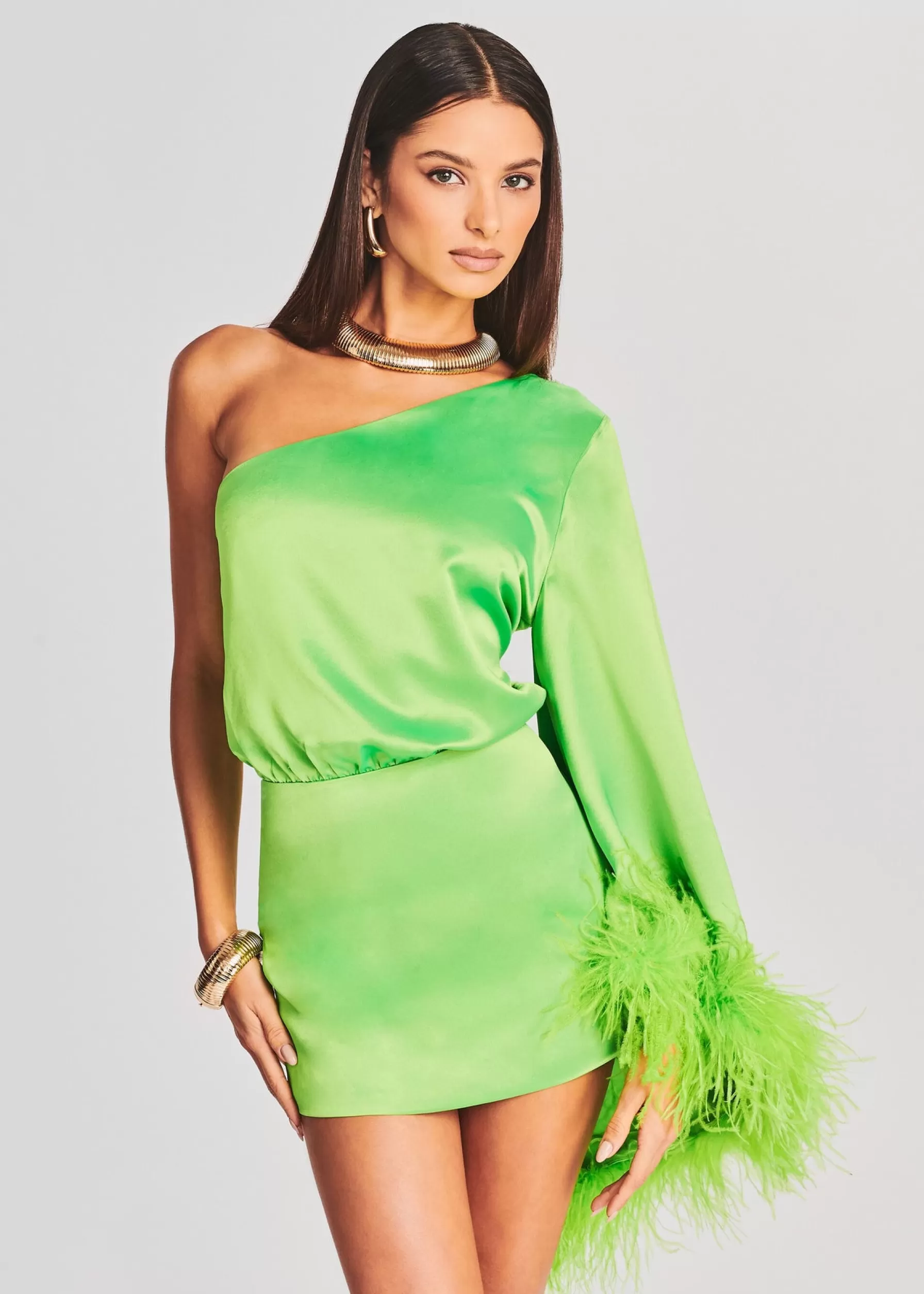 Retrofete Allegra Dress Lime Punch Best Sale