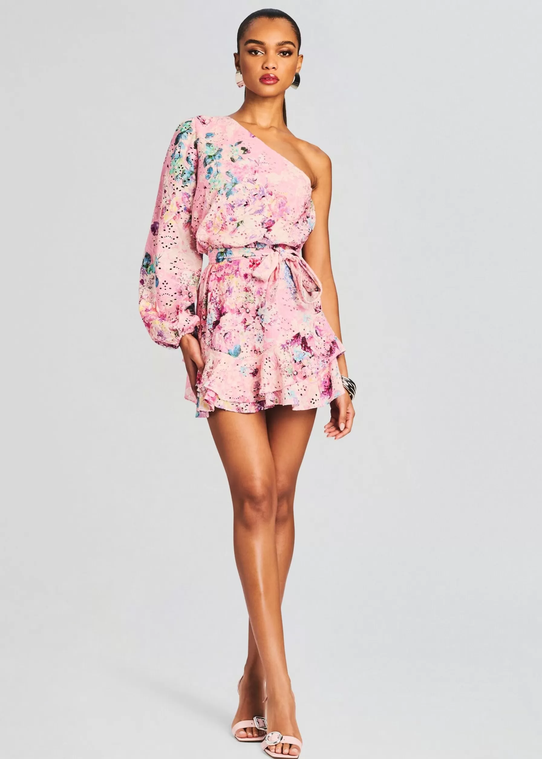 Retrofete April Mini Dress Pink Floral Cheap