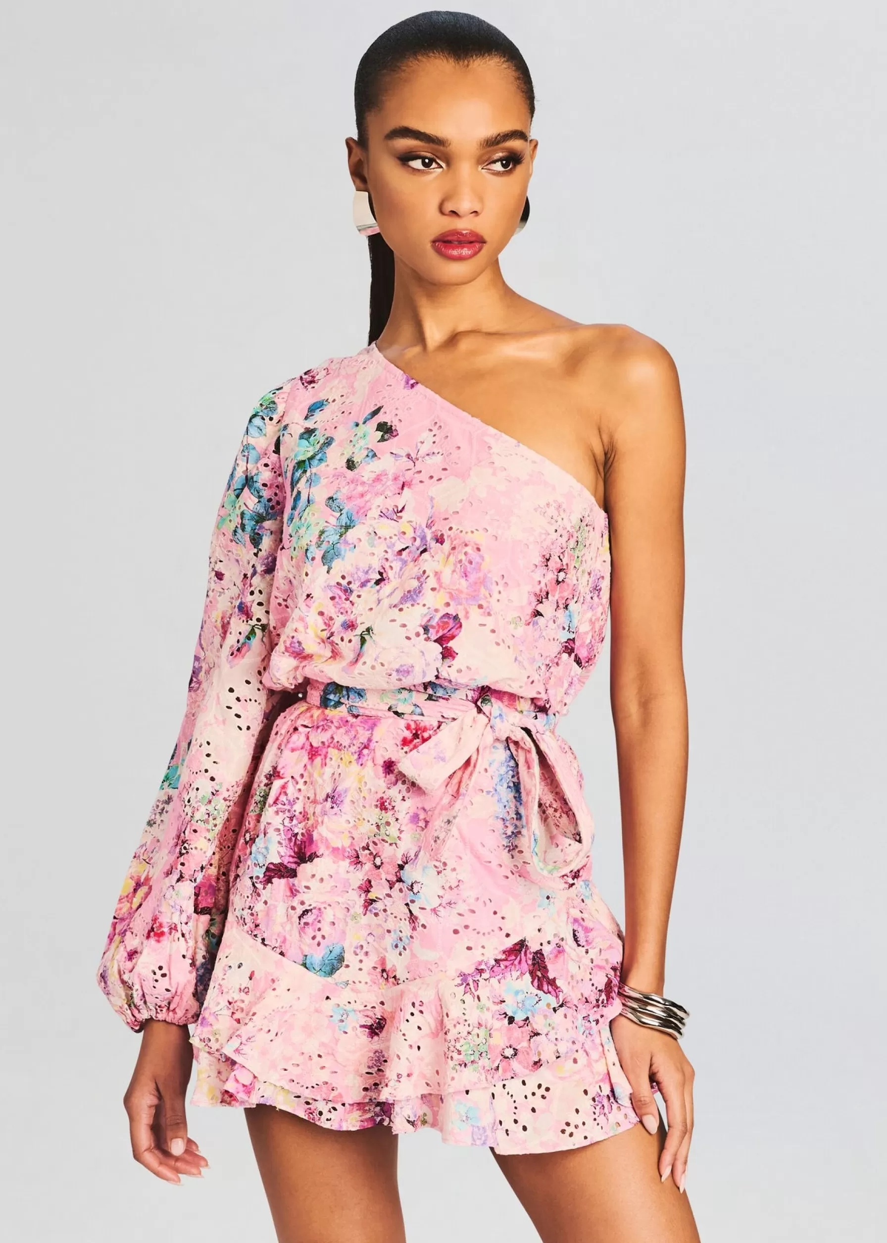 Retrofete April Mini Dress Pink Floral Cheap