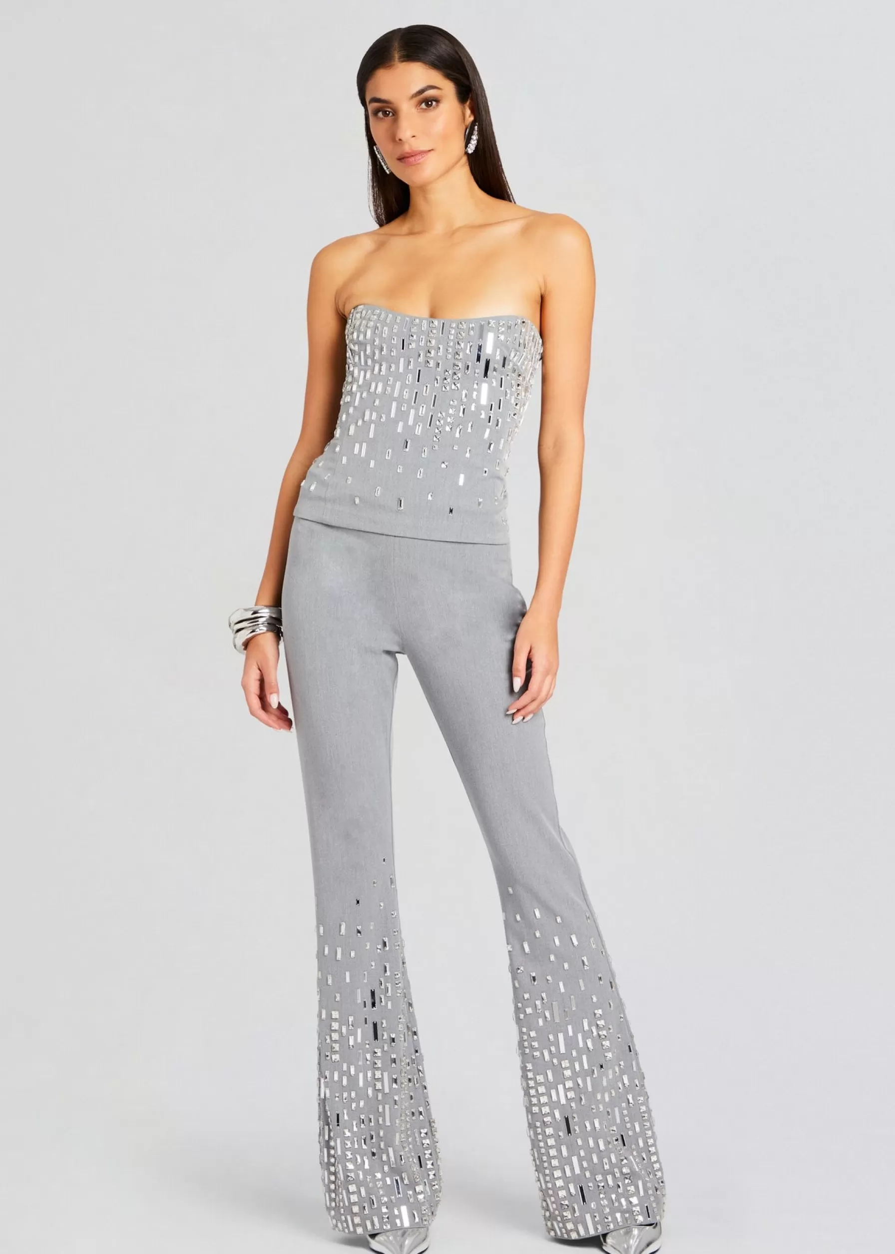 Retrofete Aram Embellished Pant Gray/Silver Fashion