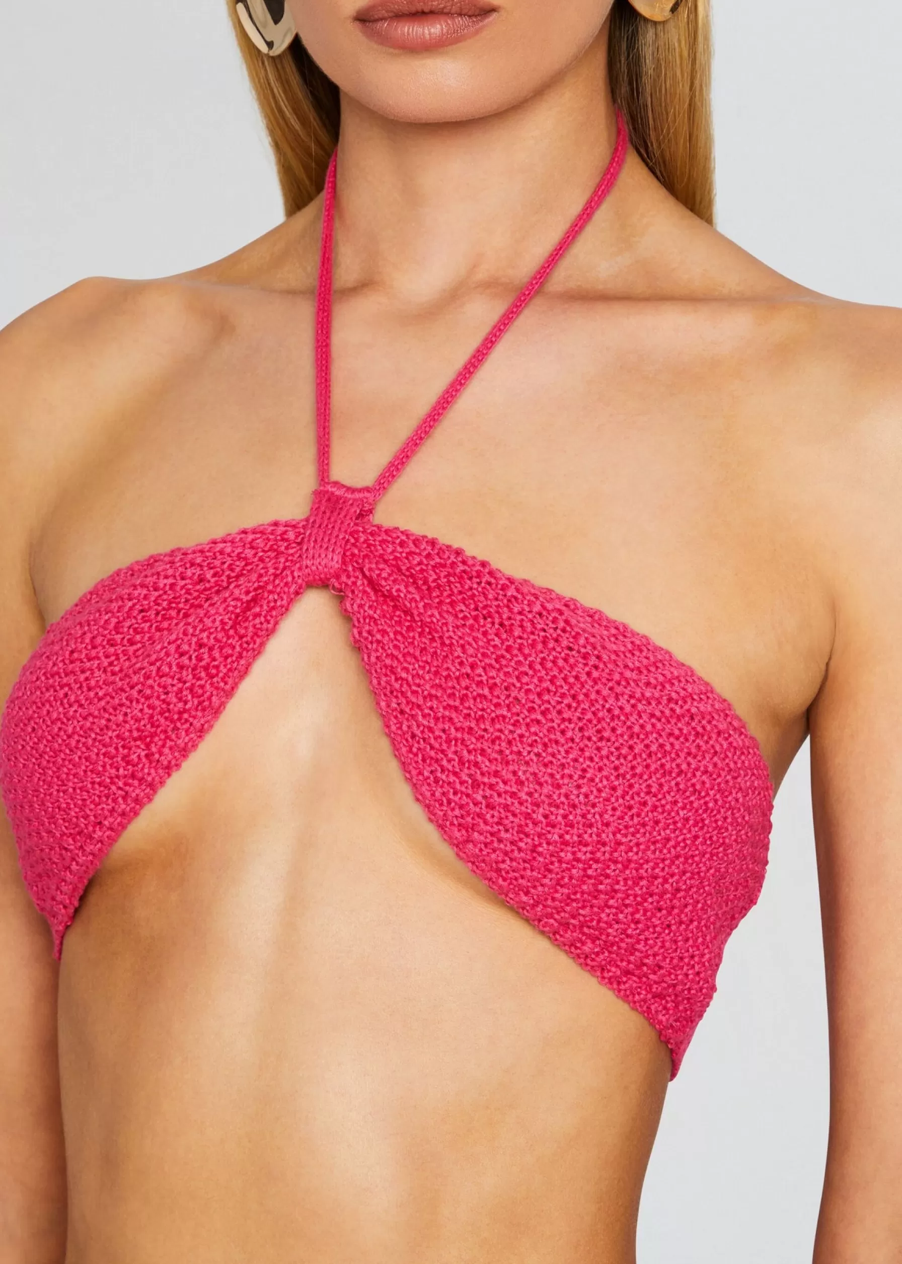 Retrofete Aria Knitted Top Hot Pink Sale