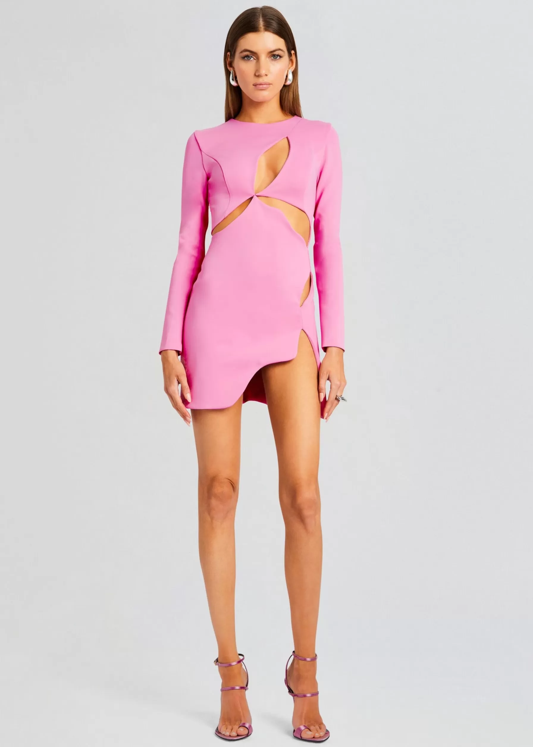 Retrofete Ariel Long Sleeve Mini Dress Pink Best