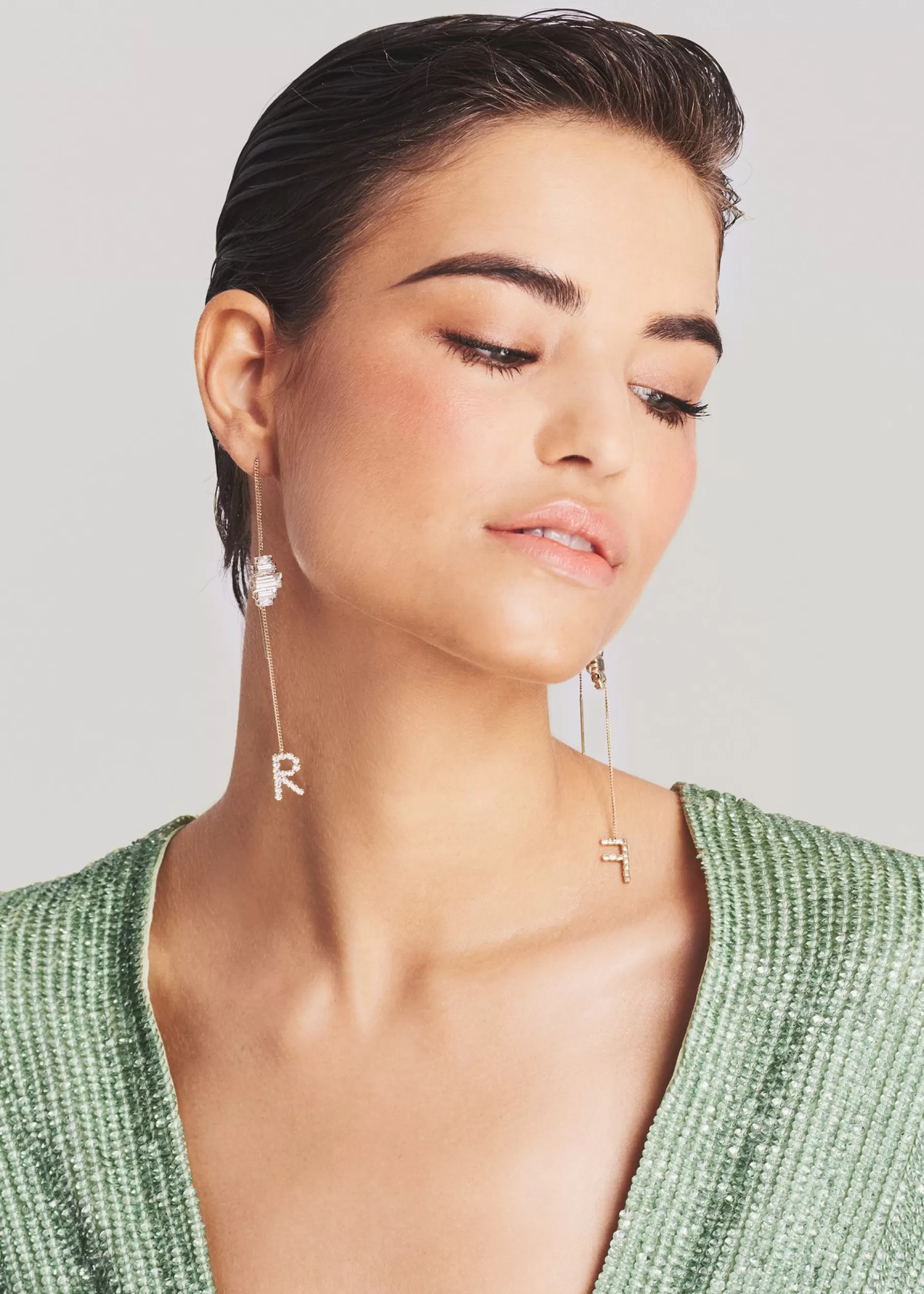 Retrofete Aster Letter Earring Gold Cheap