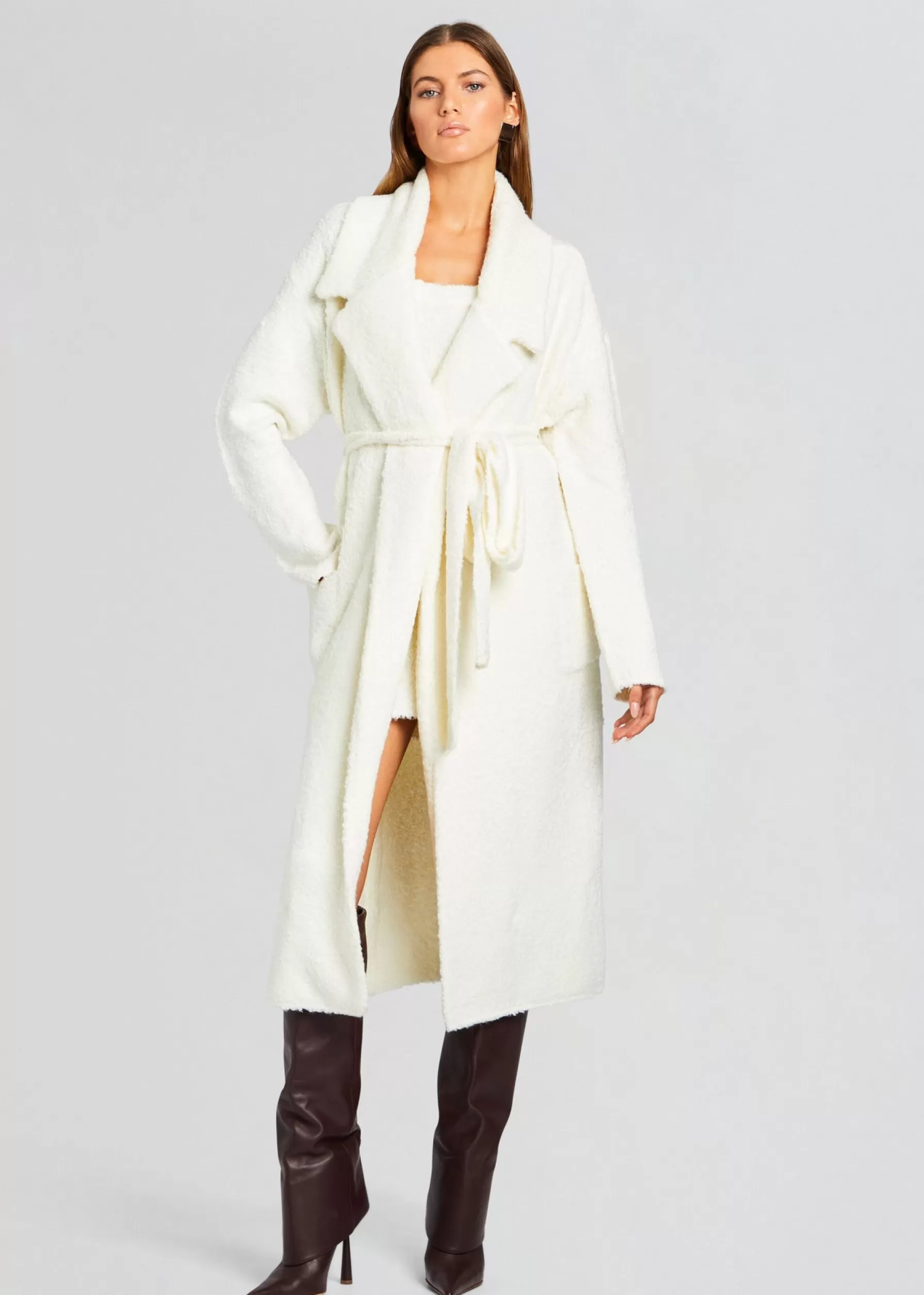 Retrofete Athena Boucle Robe Winter White Store