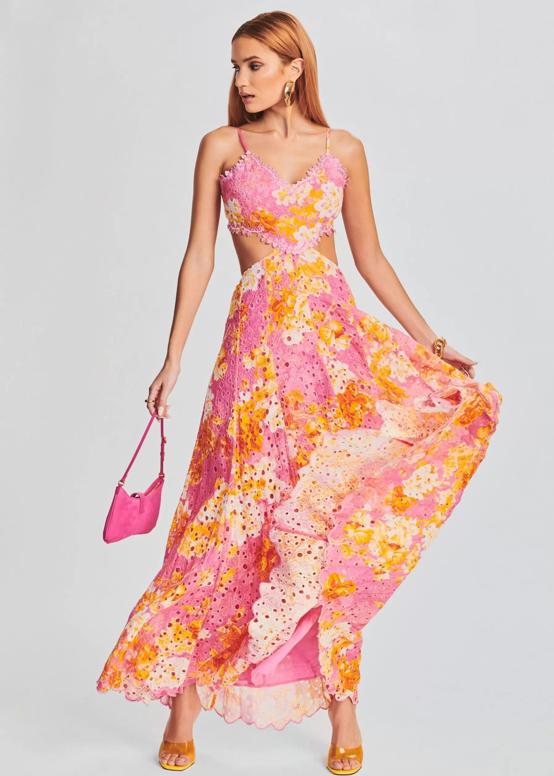 Retrofete Auril Long Dress Pink Online