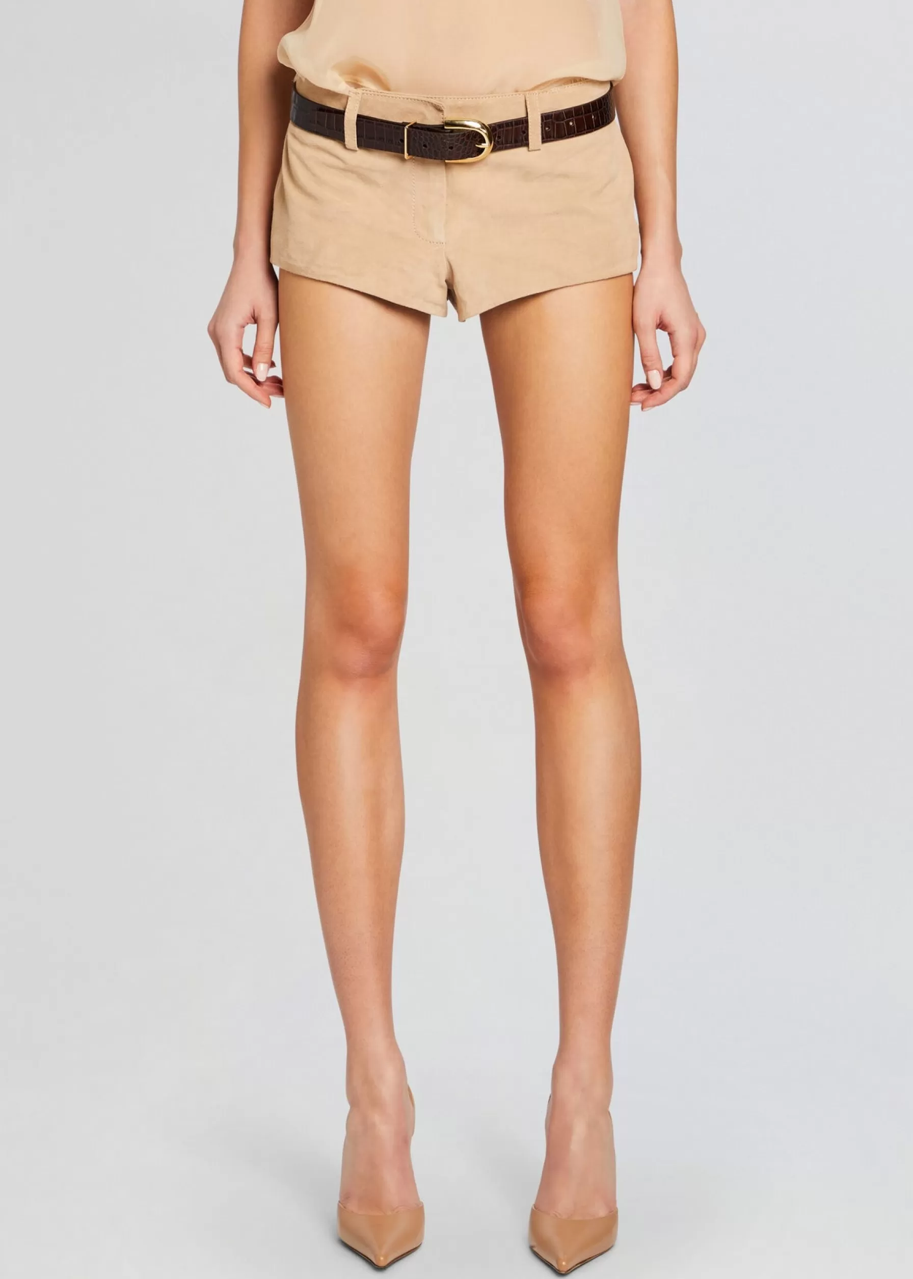 Retrofete Aven Leather Short Sand New