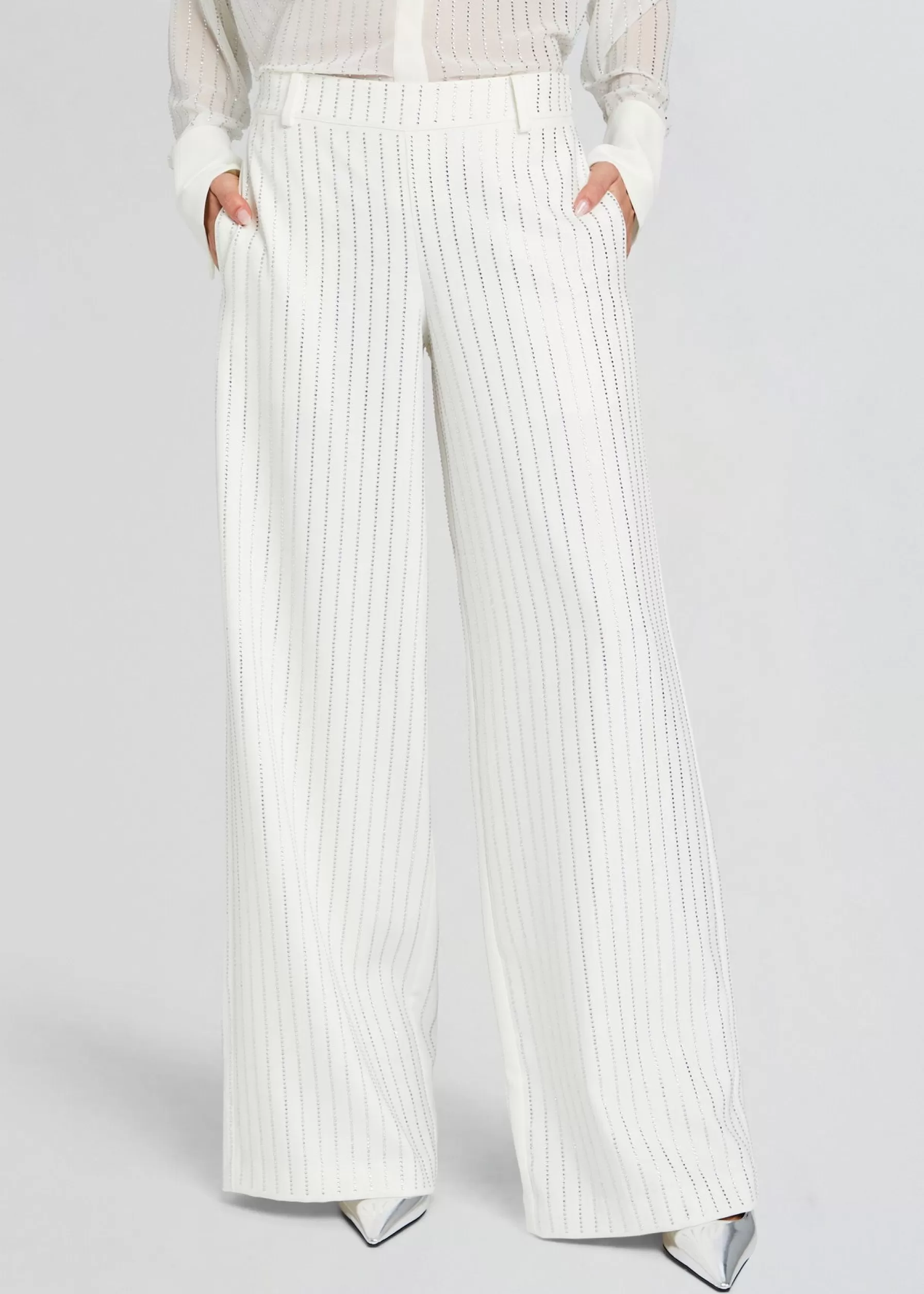 Retrofete Baylor Embellished Pant White Cheap