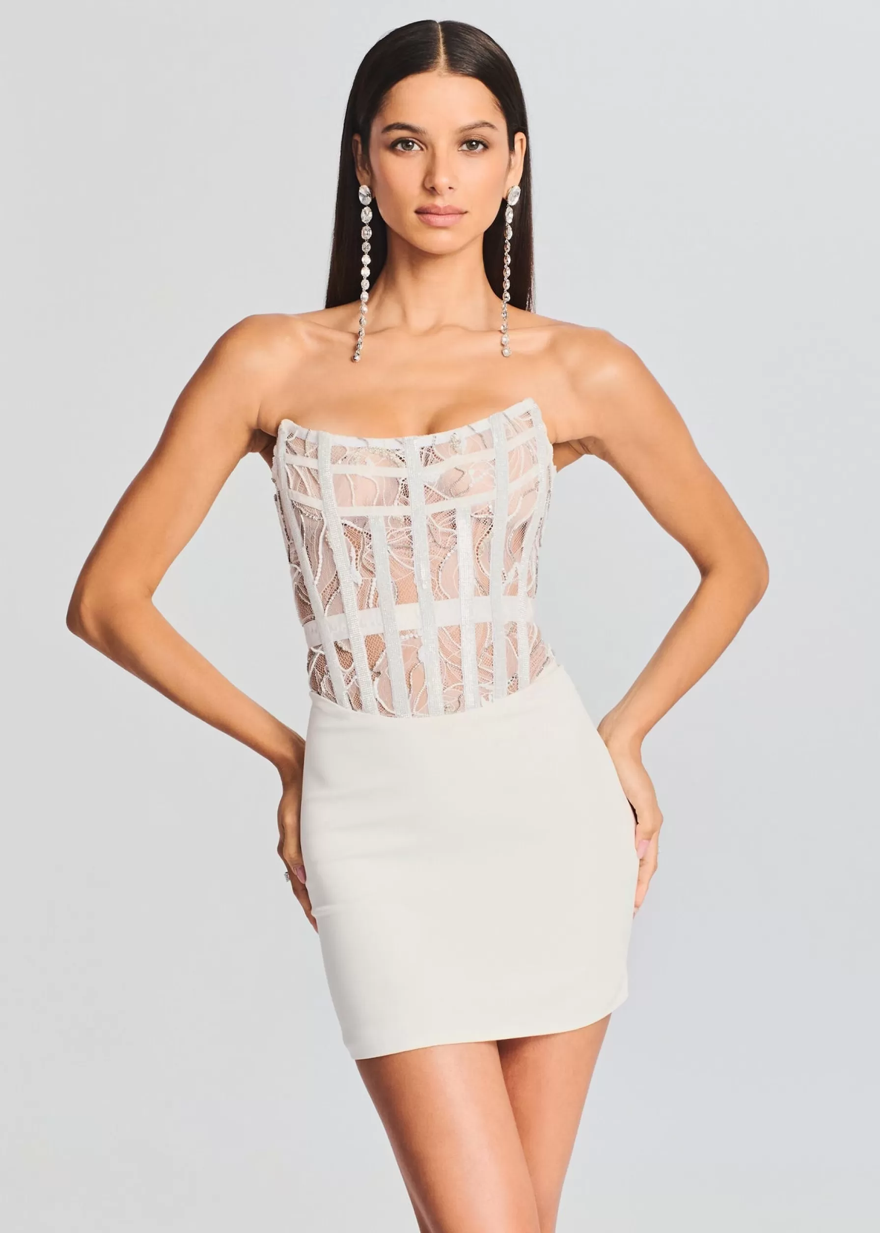 Retrofete Blythe Embellished Dress White Cheap