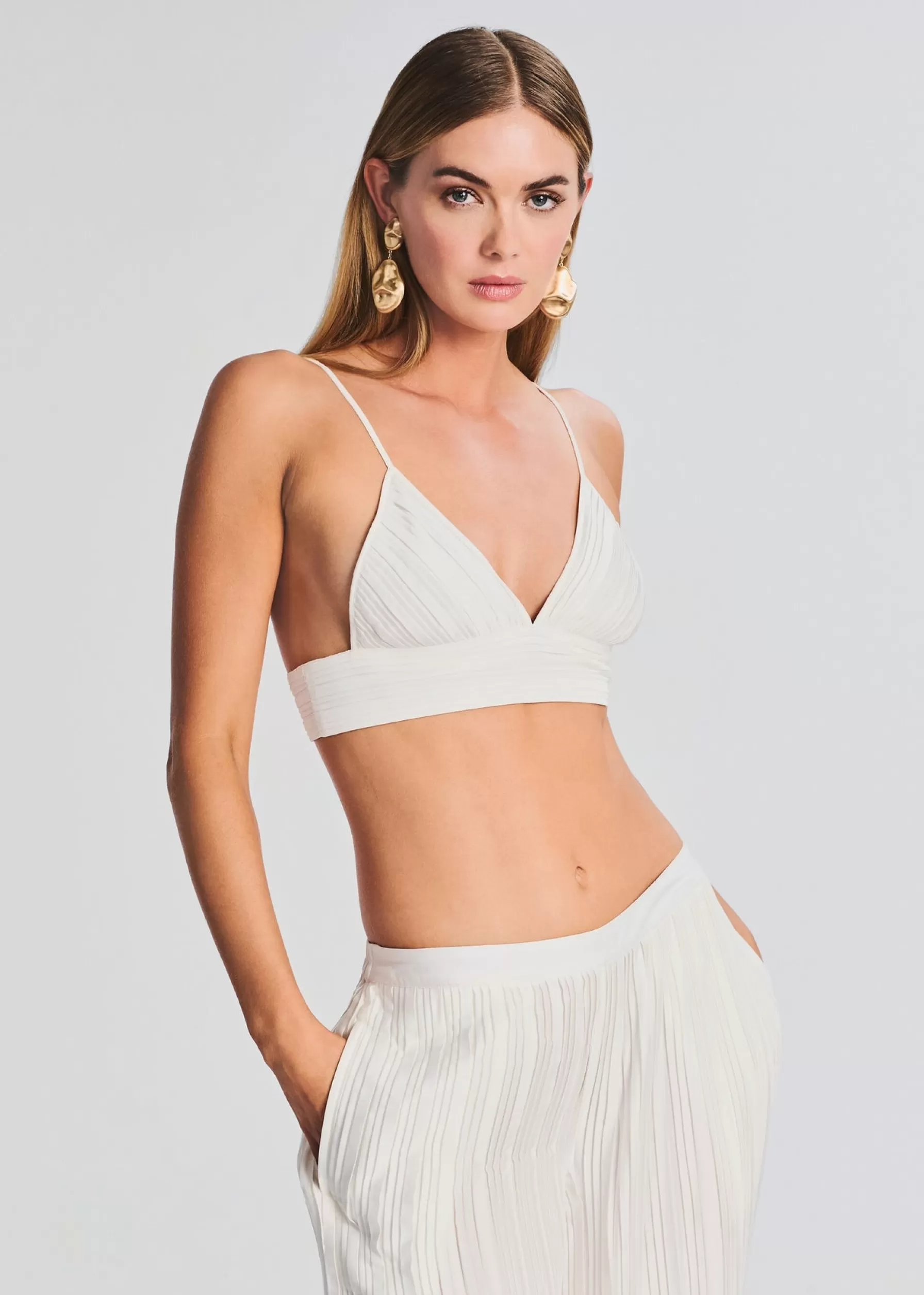 Retrofete Bree Bralette White Flash Sale