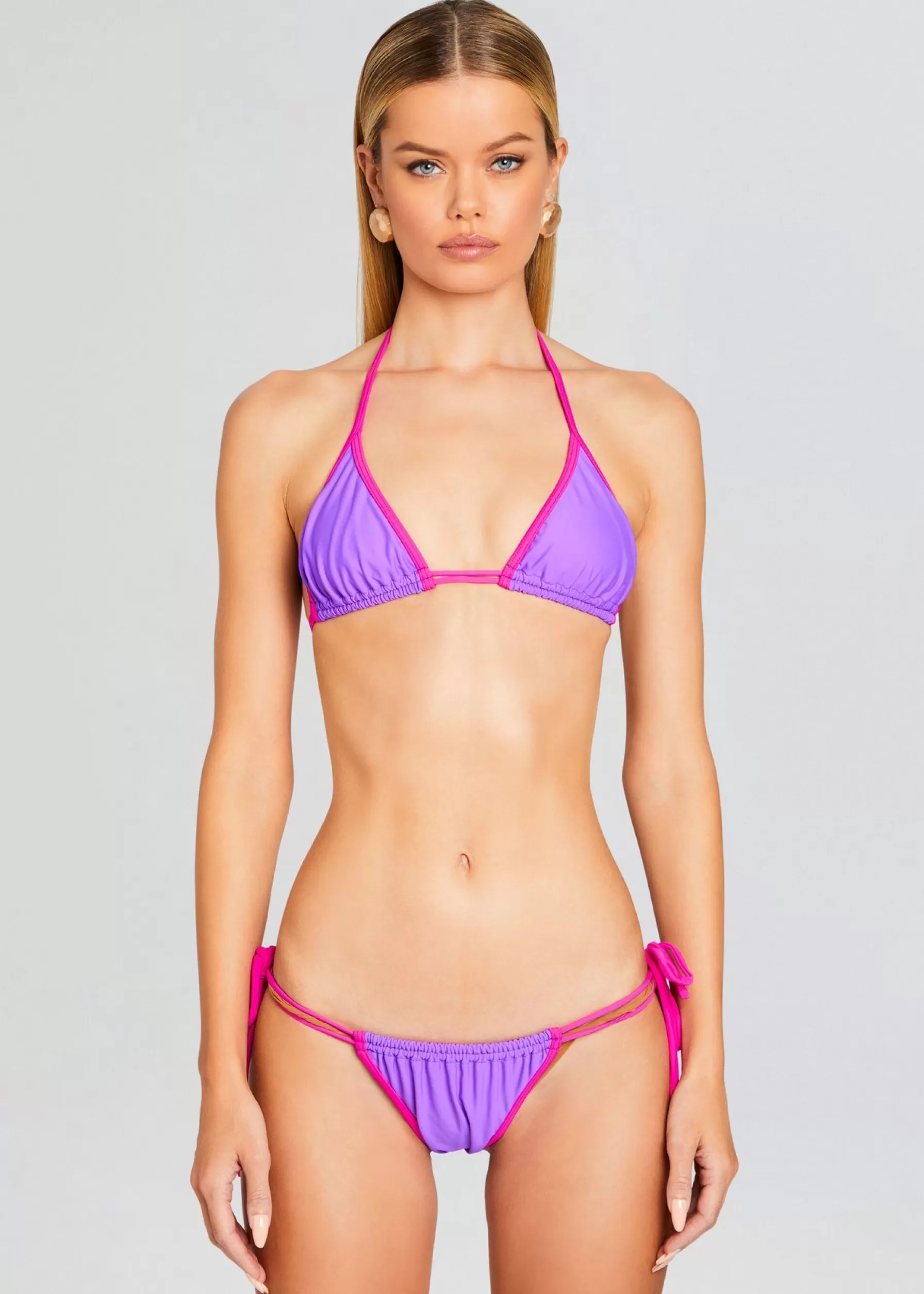 Retrofete Camila Bikini Top Purple Discount