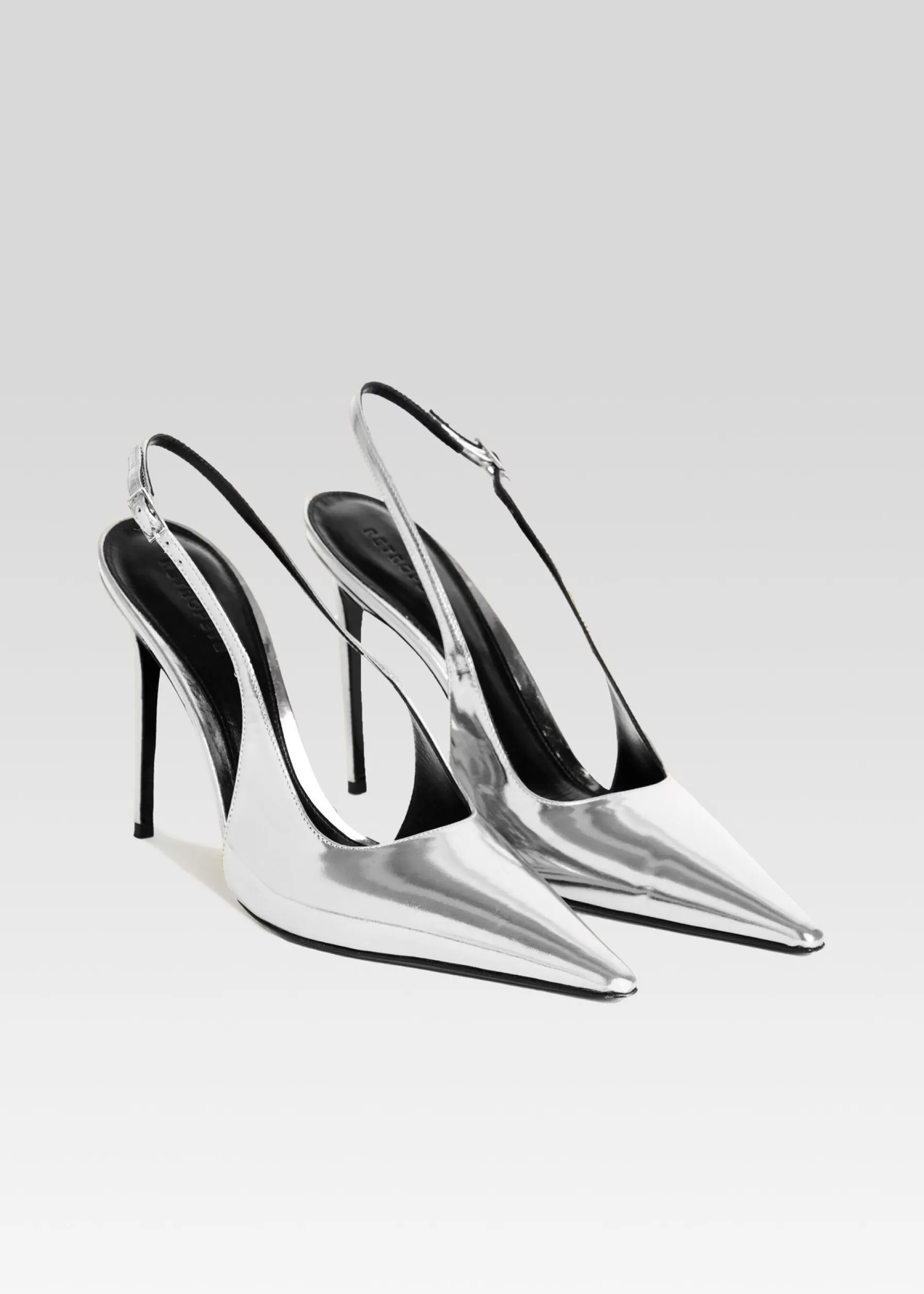 Retrofete Cindy Slingback Heel Silver Hot