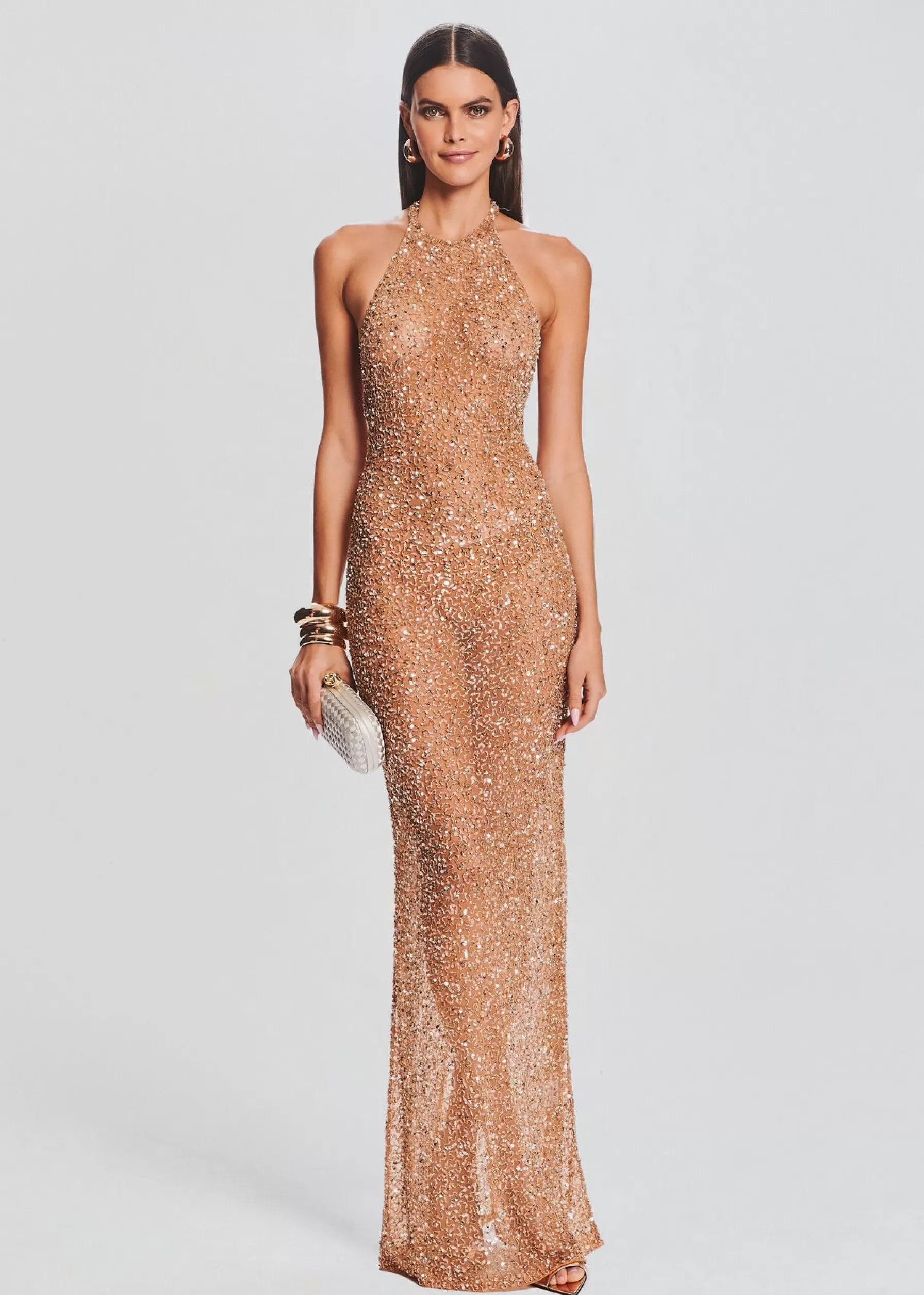 Retrofete Clarisse Sequin Dress Champagne Online