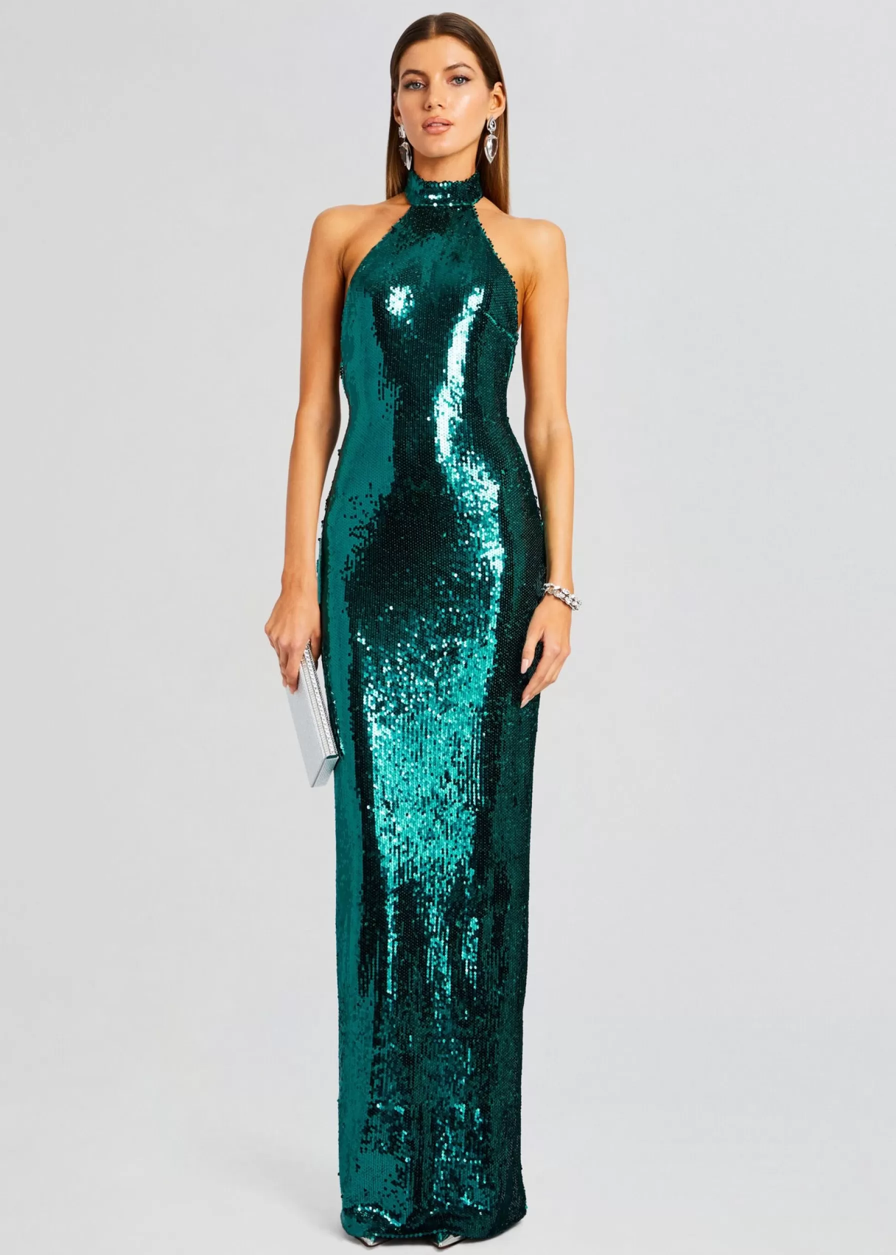 Retrofete Cora Sequin Dress Aquamarine Clearance