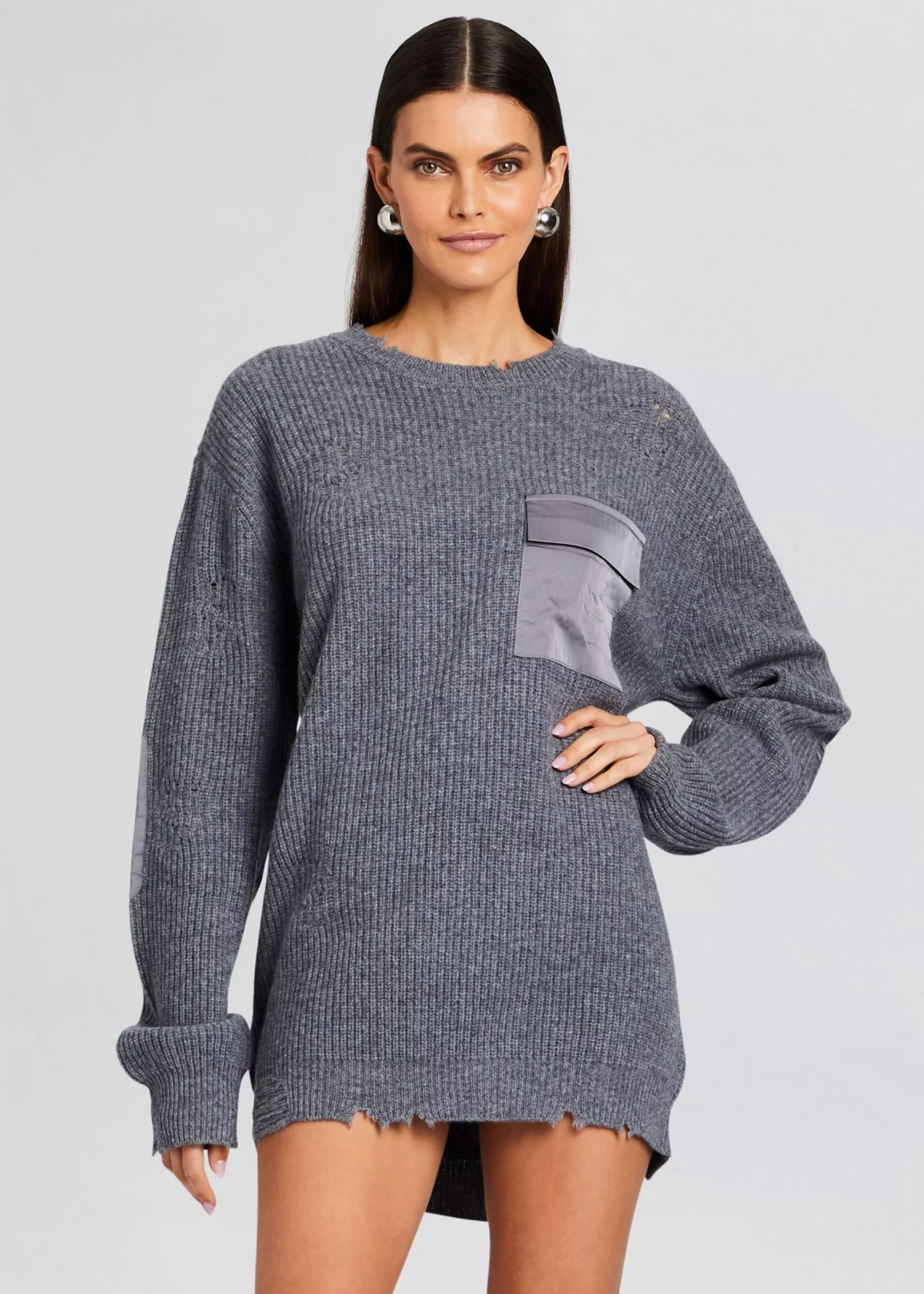 Retrofete Devin Wool Sweater Wool Pewter Cheap