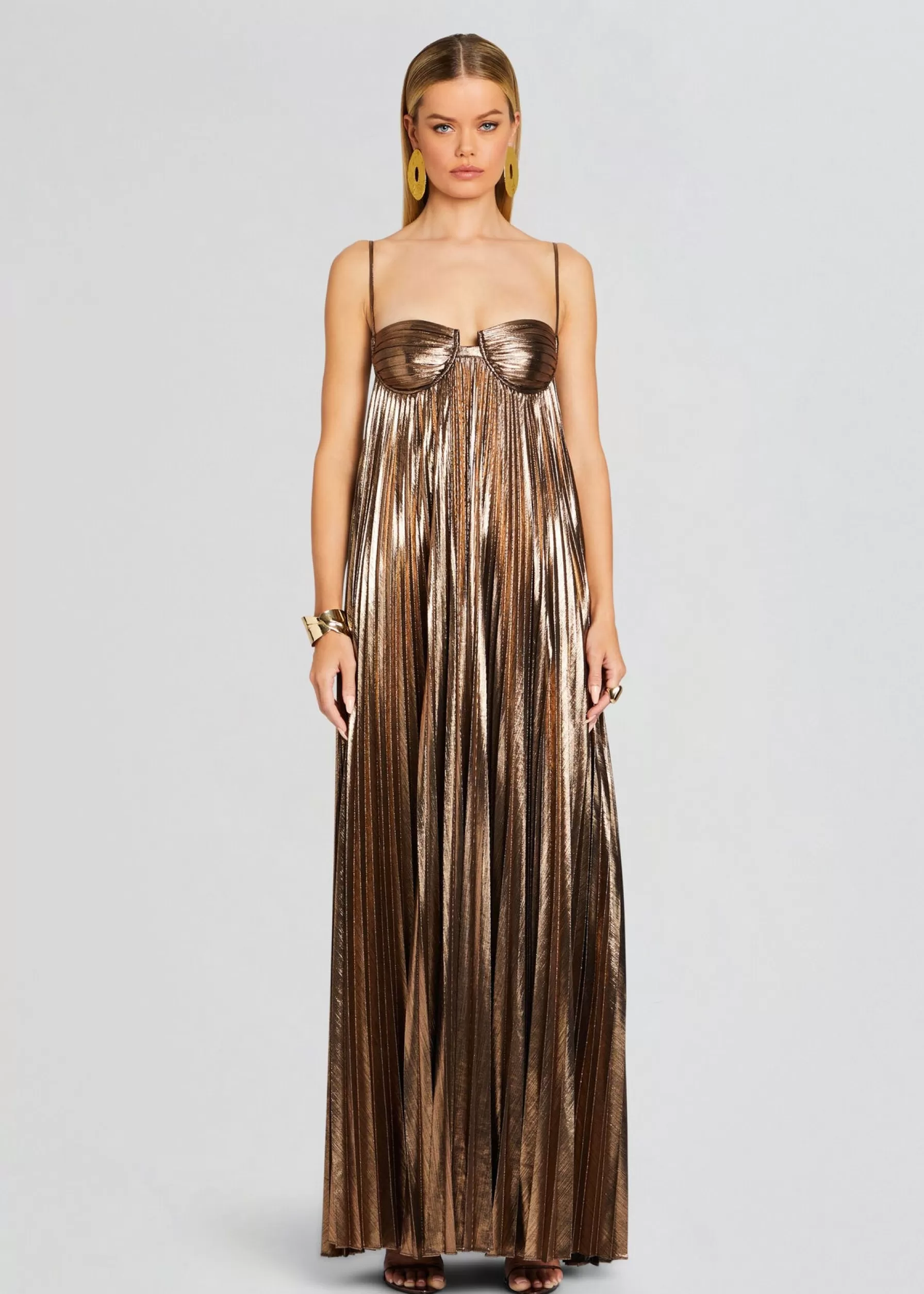 Retrofete Diana Dress Metallic Bronze Sale