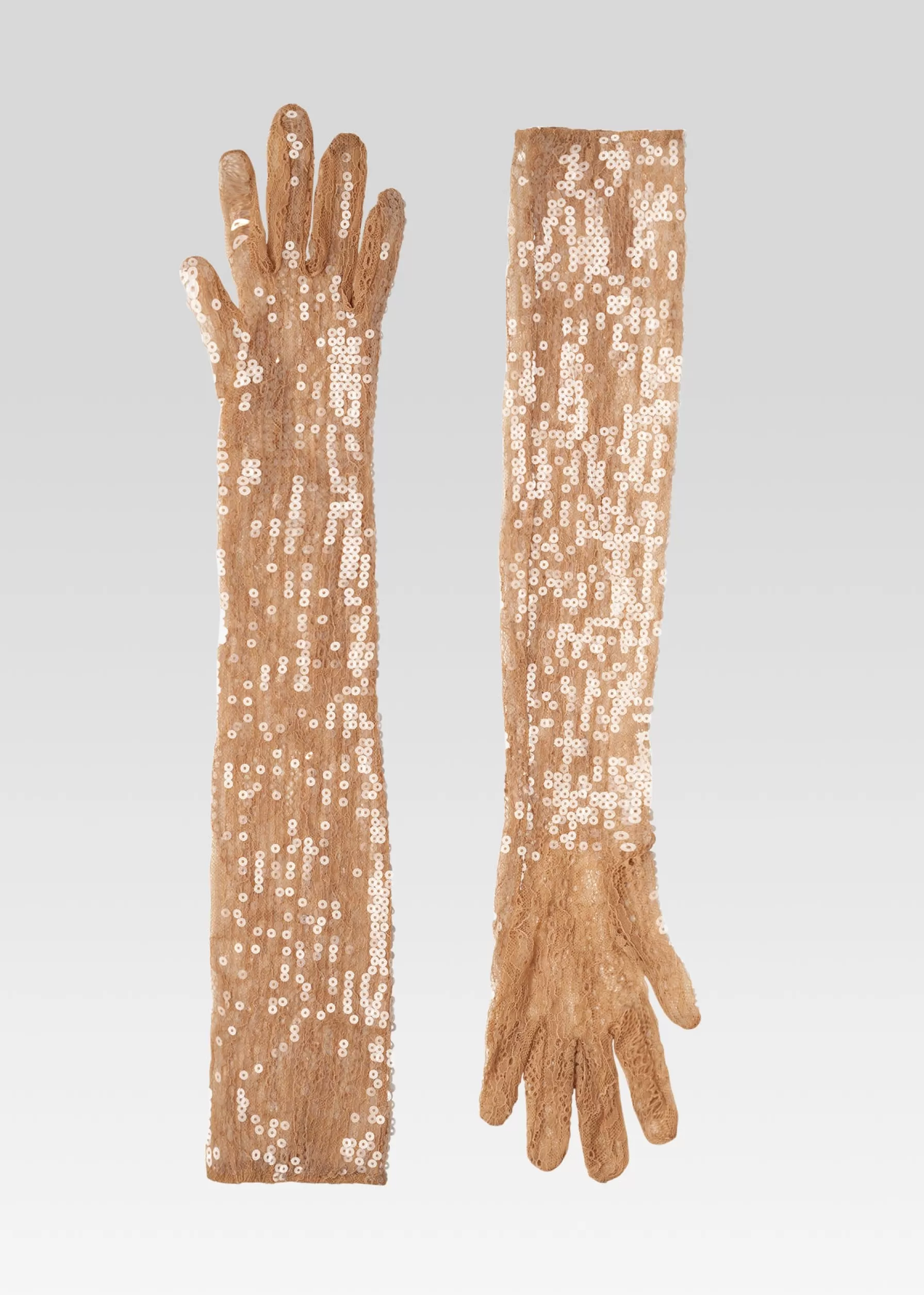 Retrofete Diem Sequin Gloves Tannin Flash Sale