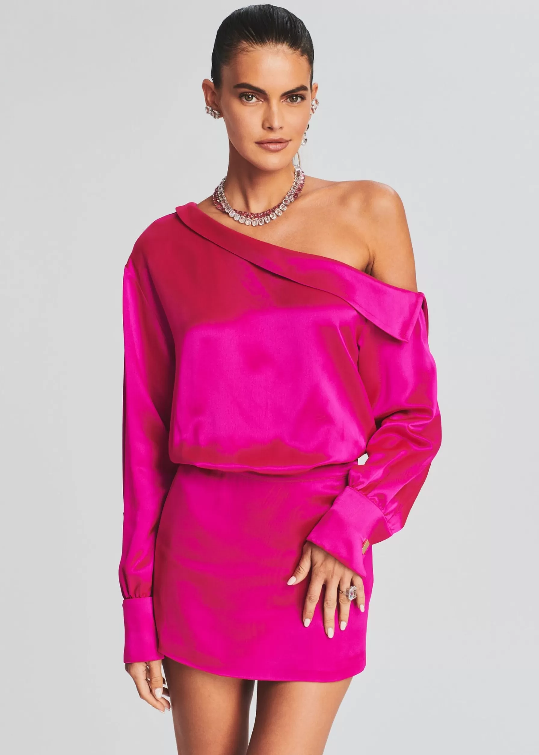 Retrofete Elio Dress Neon Pink Best Sale