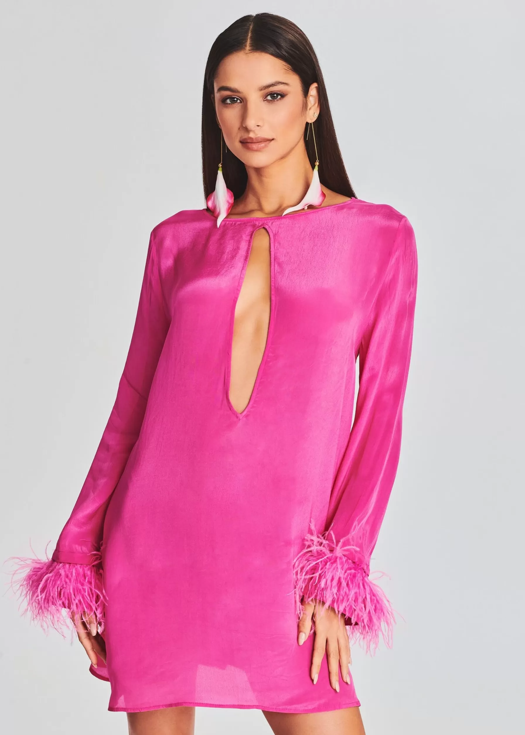 Retrofete Eve Mini Dress Hot Pink Shop