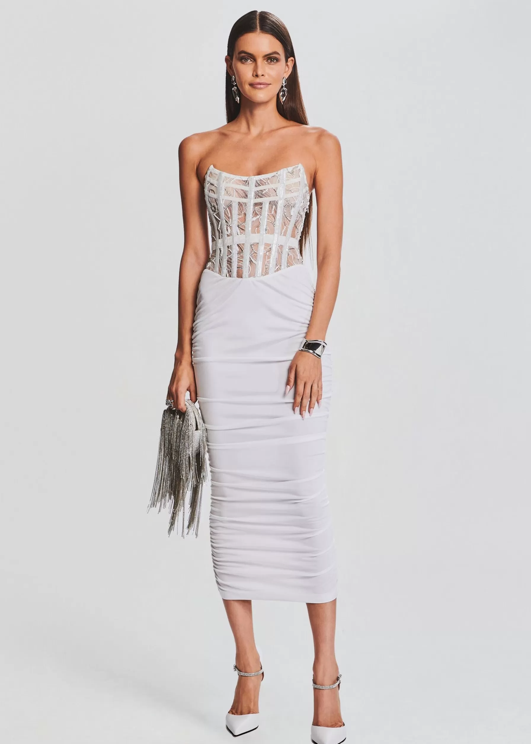 Retrofete Fae Embellished Dress White Outlet