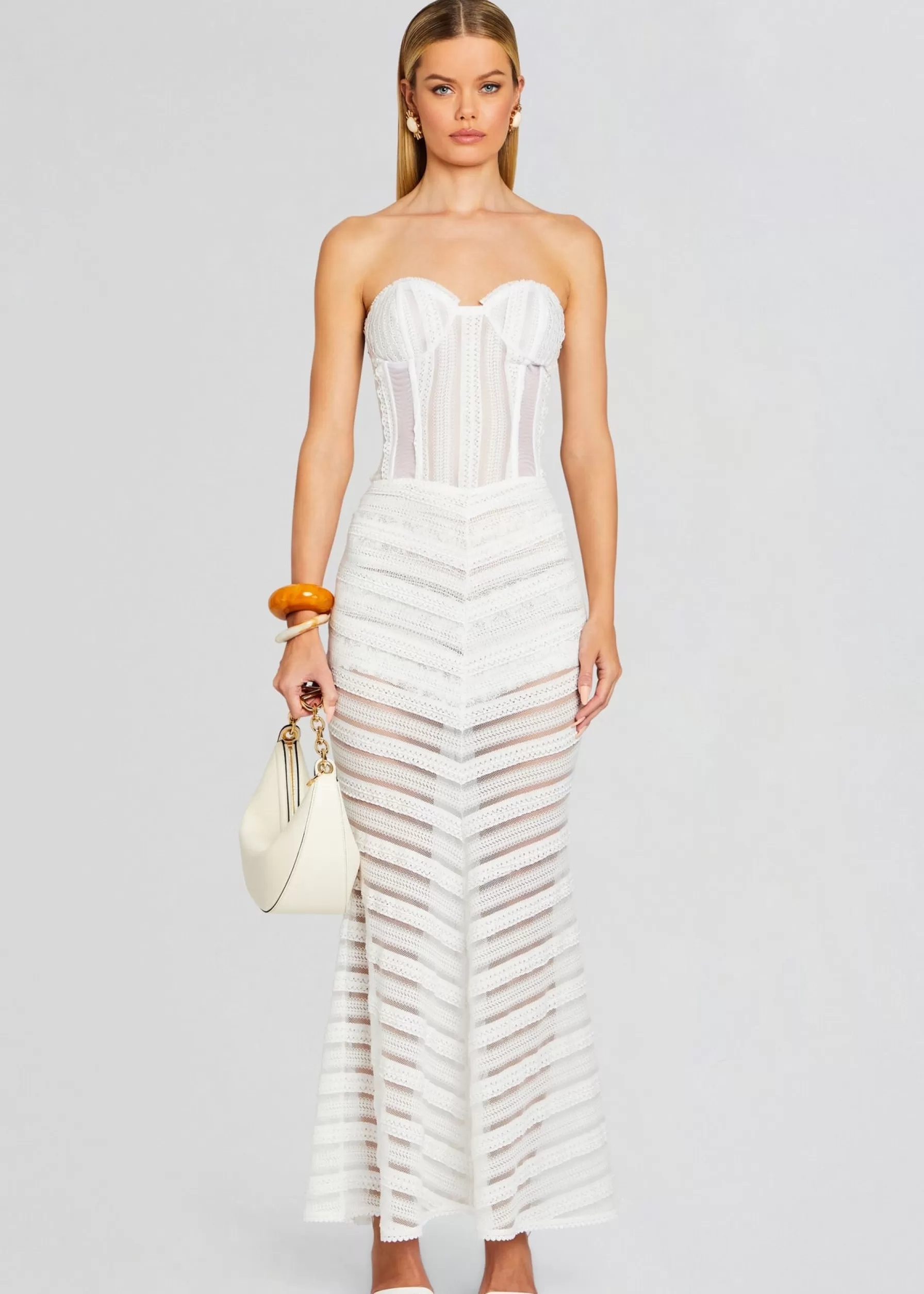 Retrofete Florey Long Dress Natural White Store