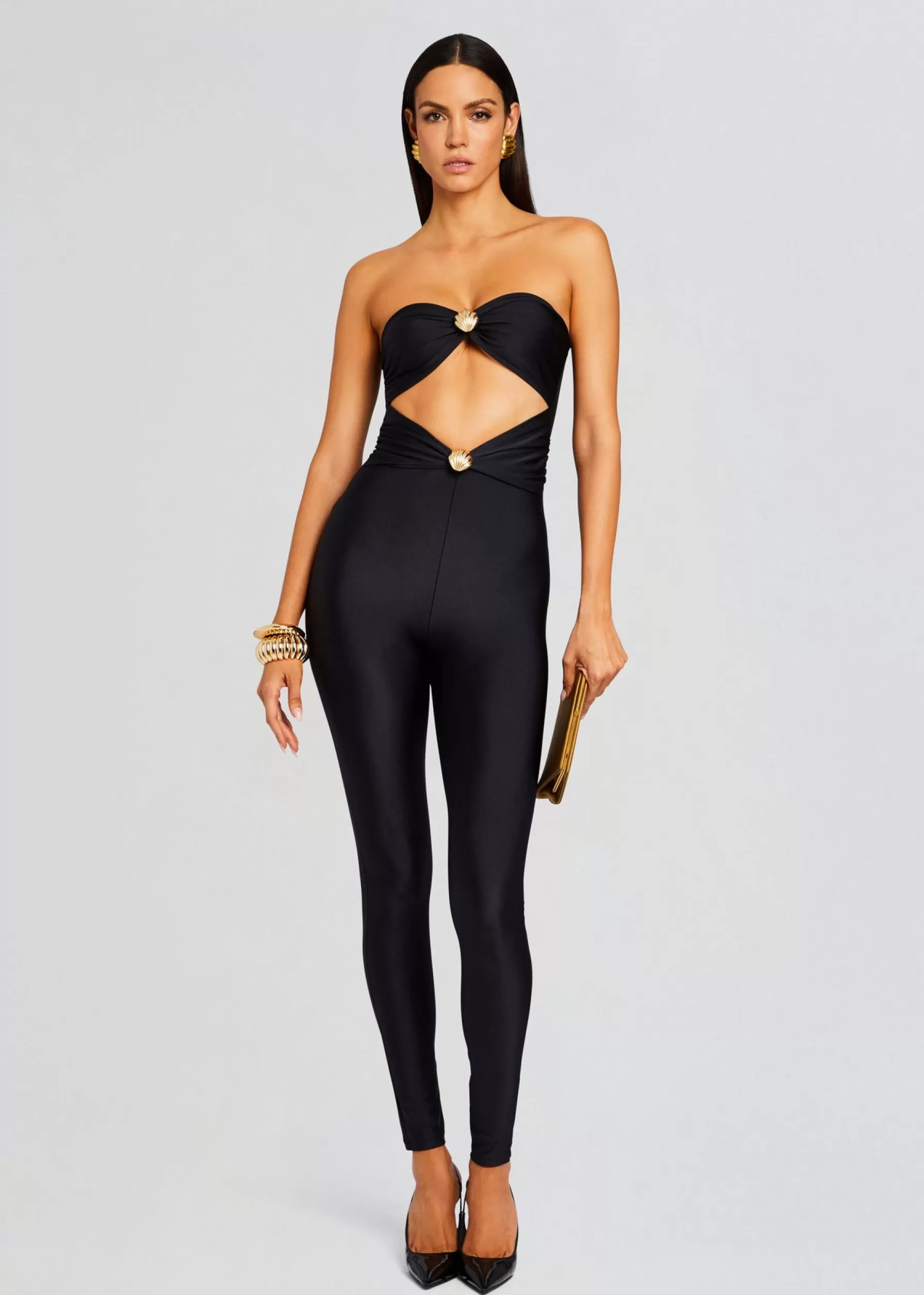 Retrofete Fluer Lycra Jumpsuit Black Cheap