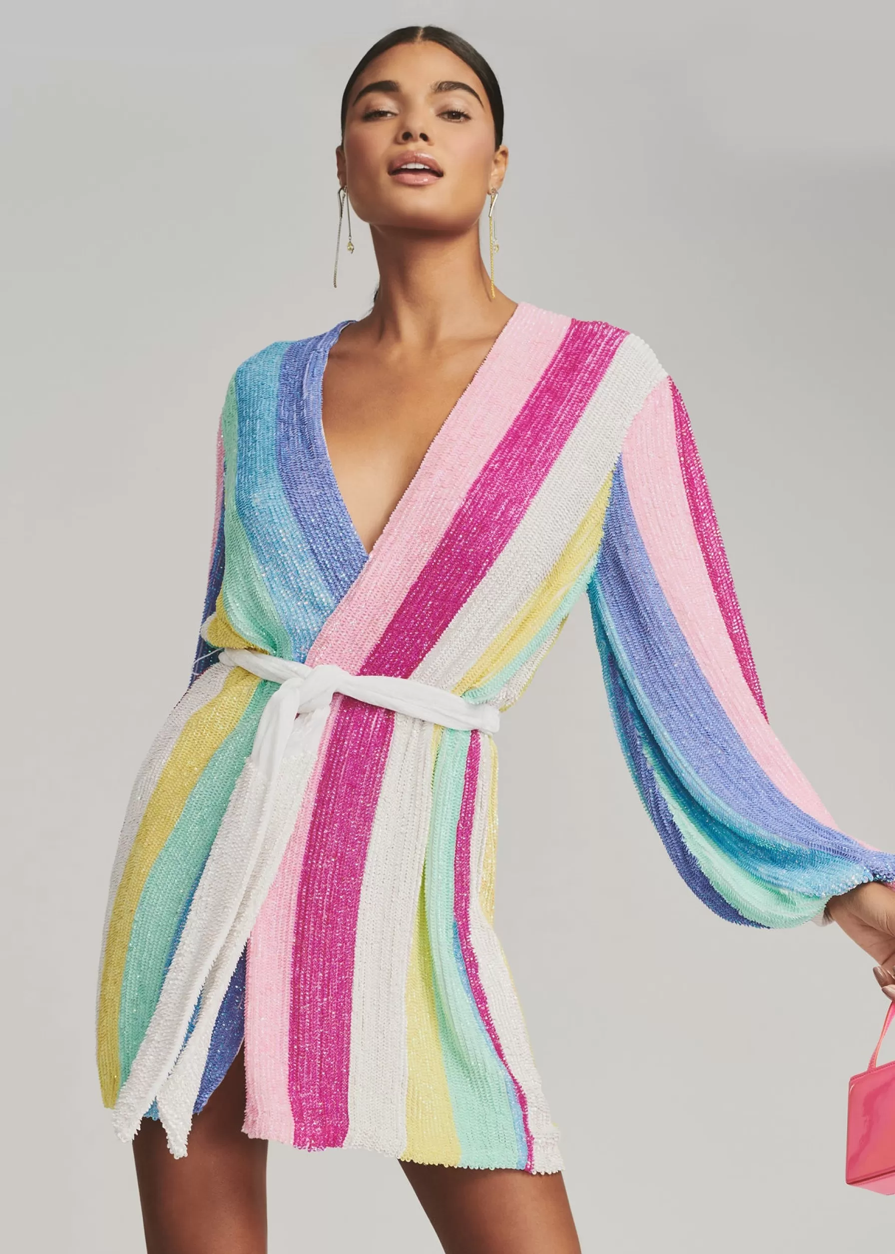 Retrofete Gabrielle Sequin Robe Unicorn Stripe Cheap