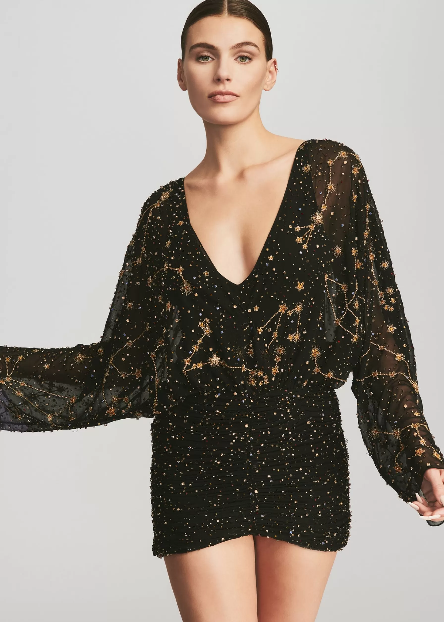 Retrofete Gemini Dress Black/Gold Flash Sale