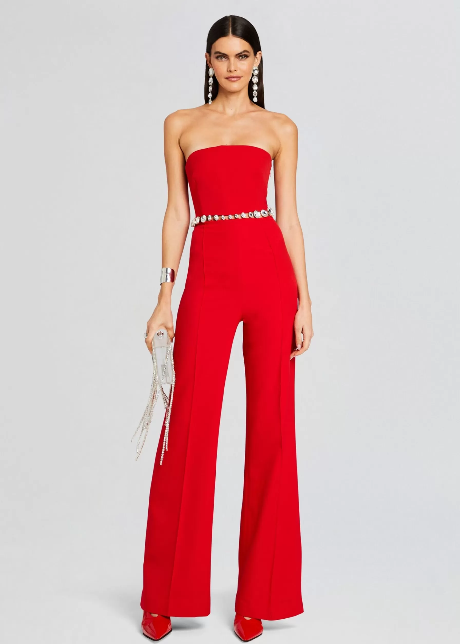 Retrofete Glenda Jumpsuit Fiery Red/Silver Discount