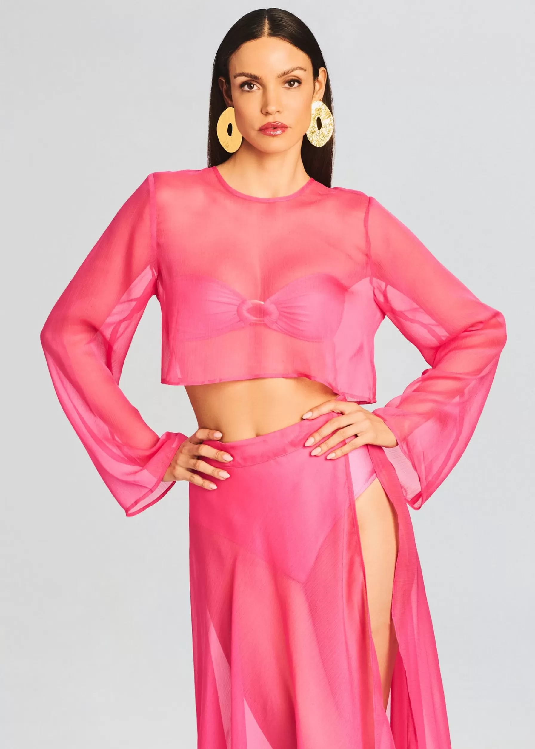 Retrofete Grace Cropped Shirt Rose Blossom Online