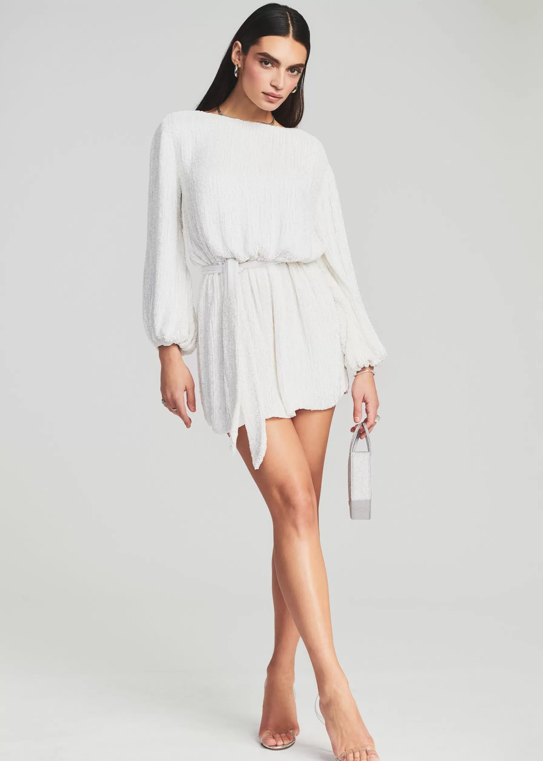 Retrofete Grace Sequin Dress Moonglow White Outlet