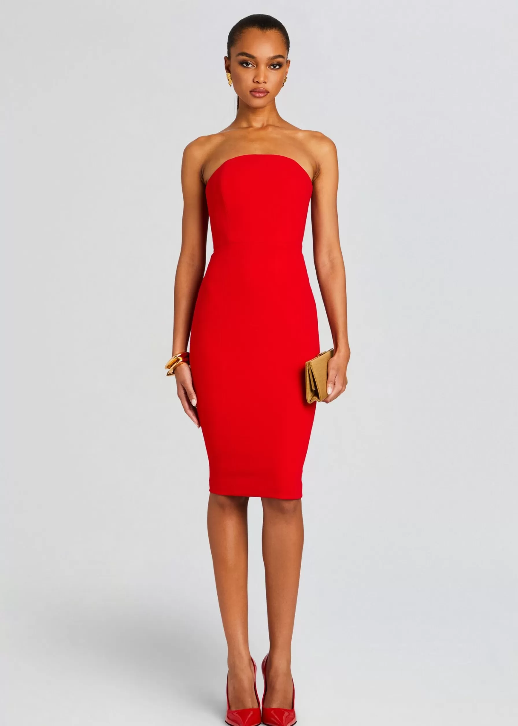 Retrofete Half Moon Midi Dress Red Store