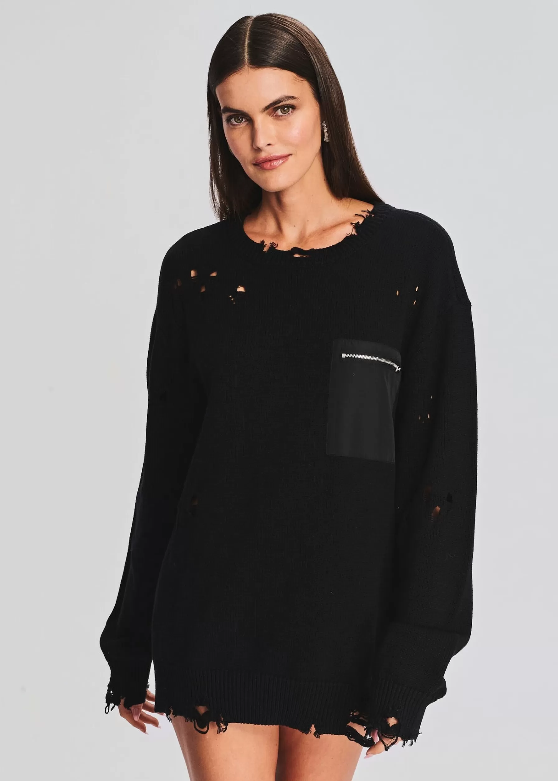 Retrofete Hank Sweater Dress Black Cheap