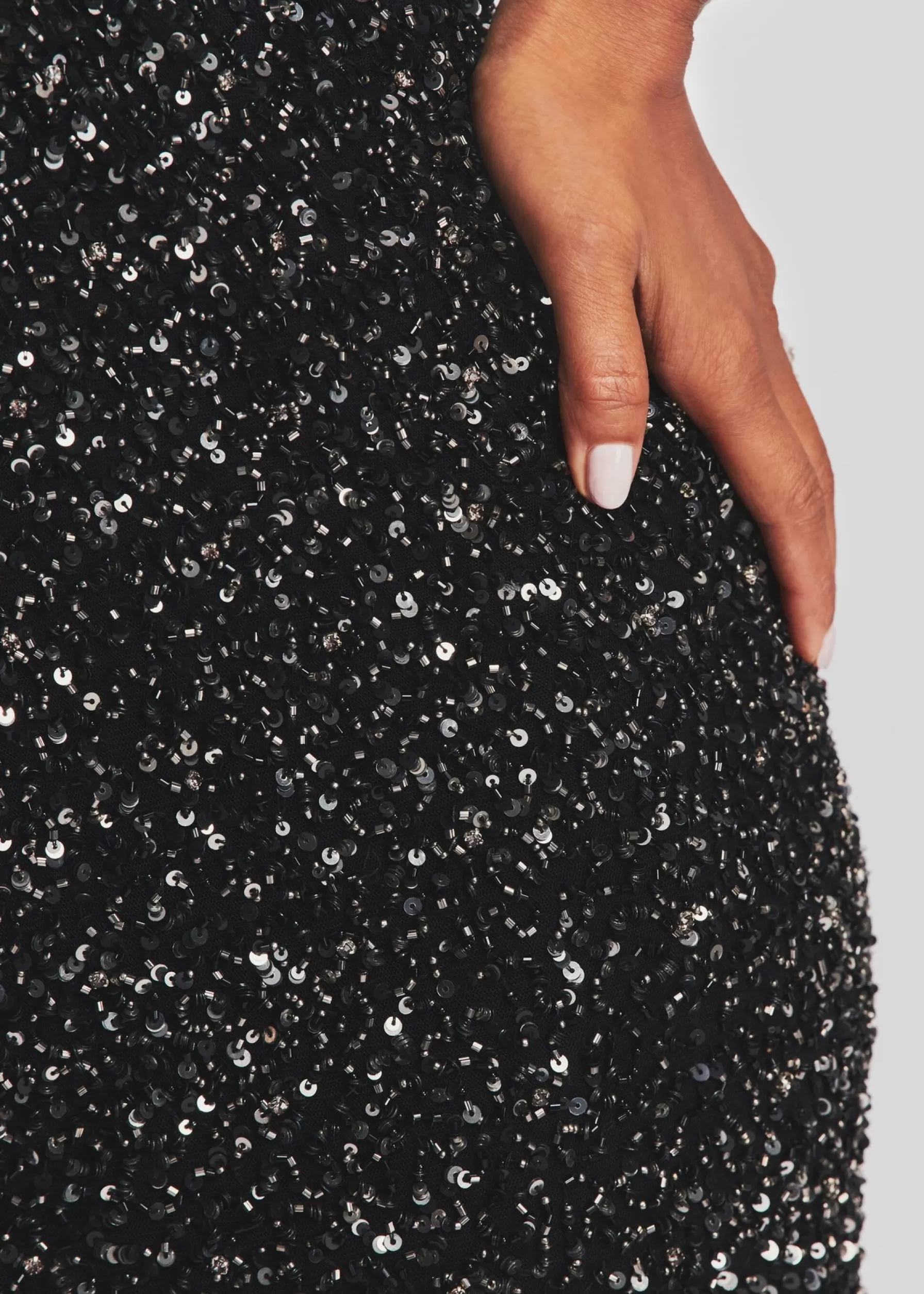 Retrofete Hannah Sequin Dress Gunmetal Black Shop