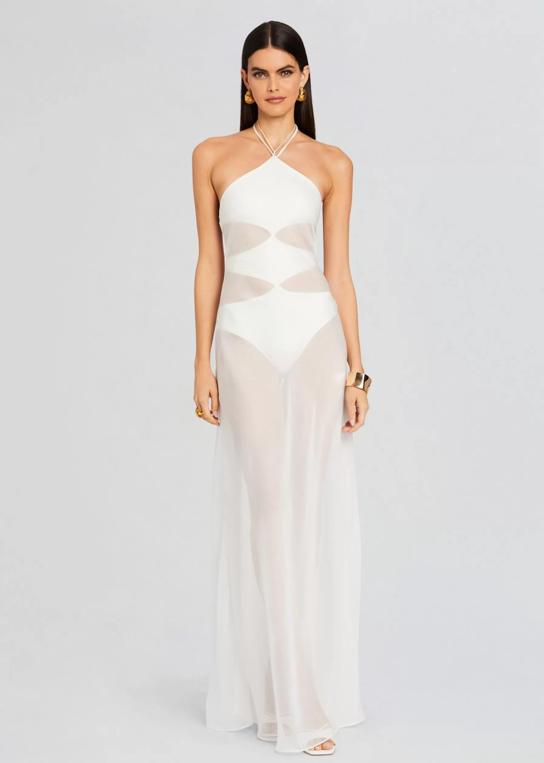 Retrofete Heleny Maxi Dress Cream Discount