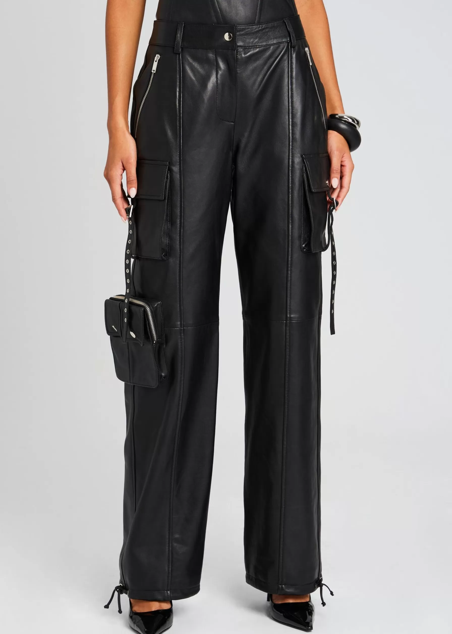 Retrofete Honey Leather Pant Black Clearance