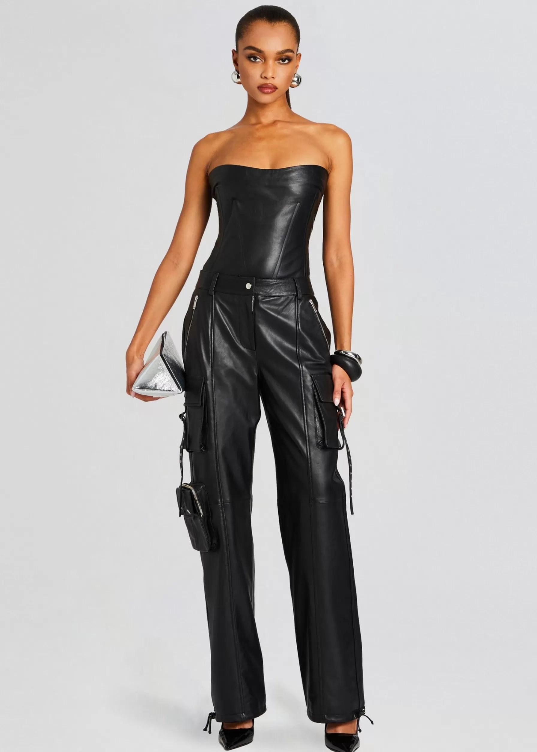 Retrofete Honey Leather Pant Black Clearance