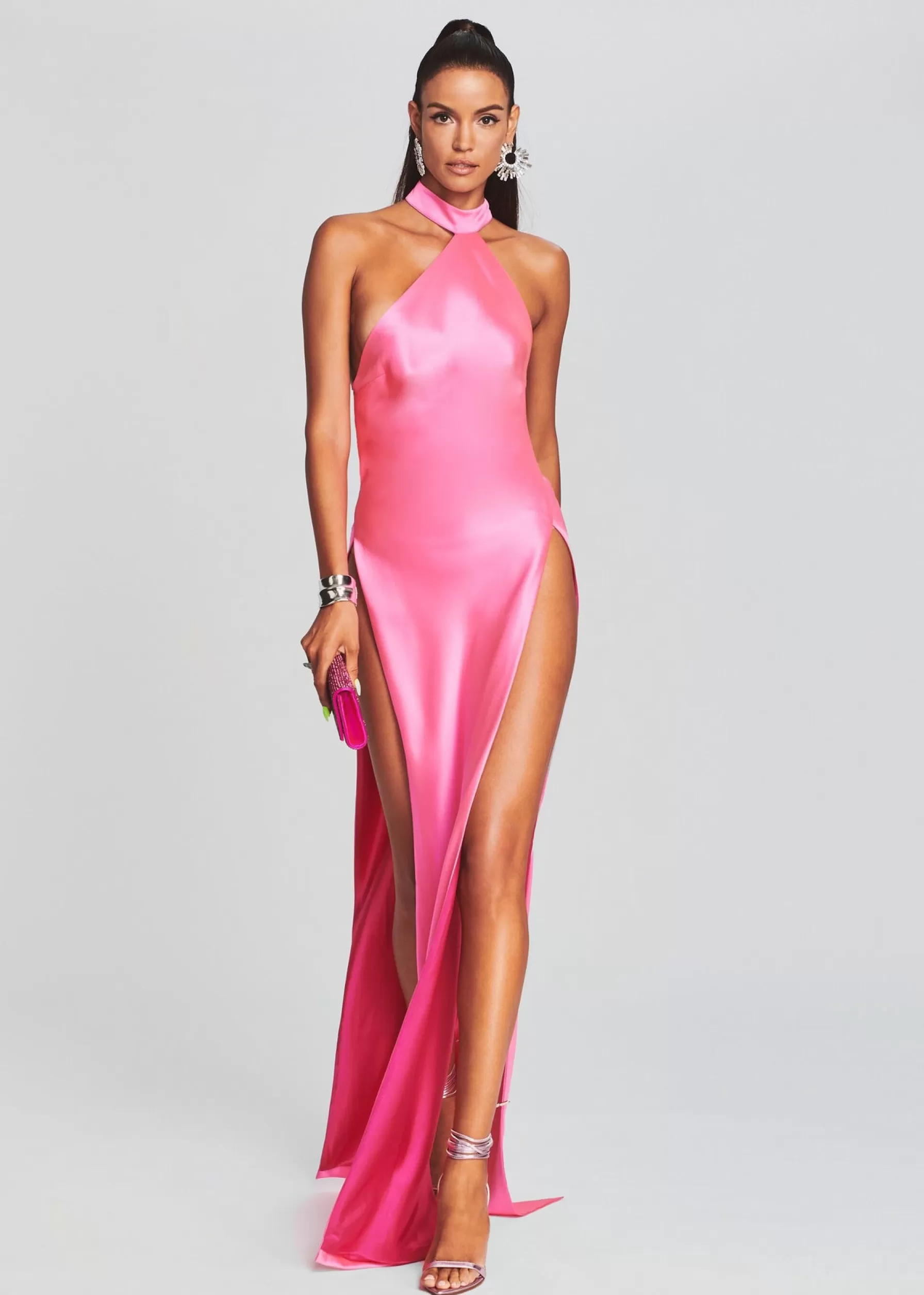 Retrofete Jagger Dress Hyper Pink Hot