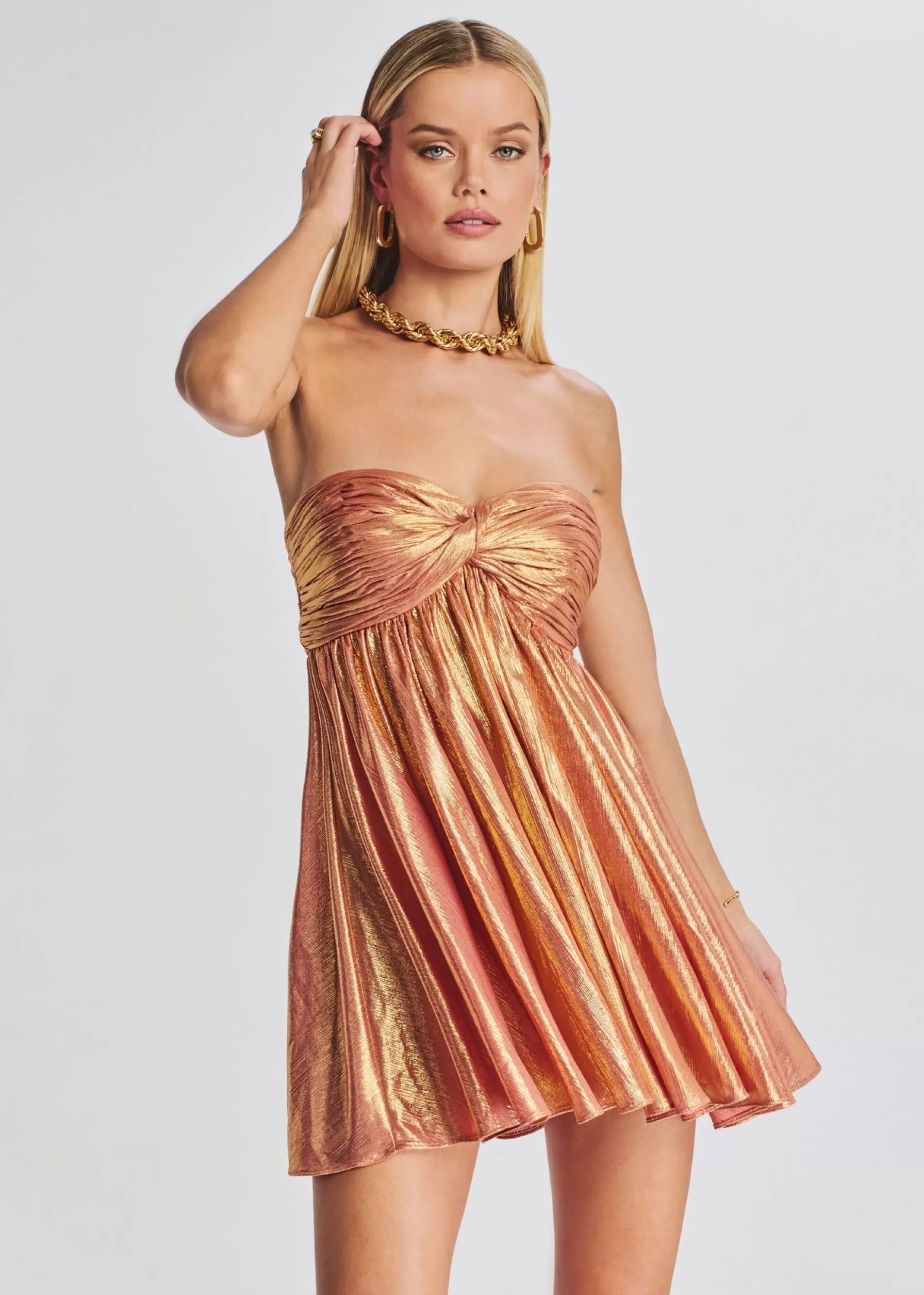 Retrofete Kaiser Dress Apricot Flash Sale