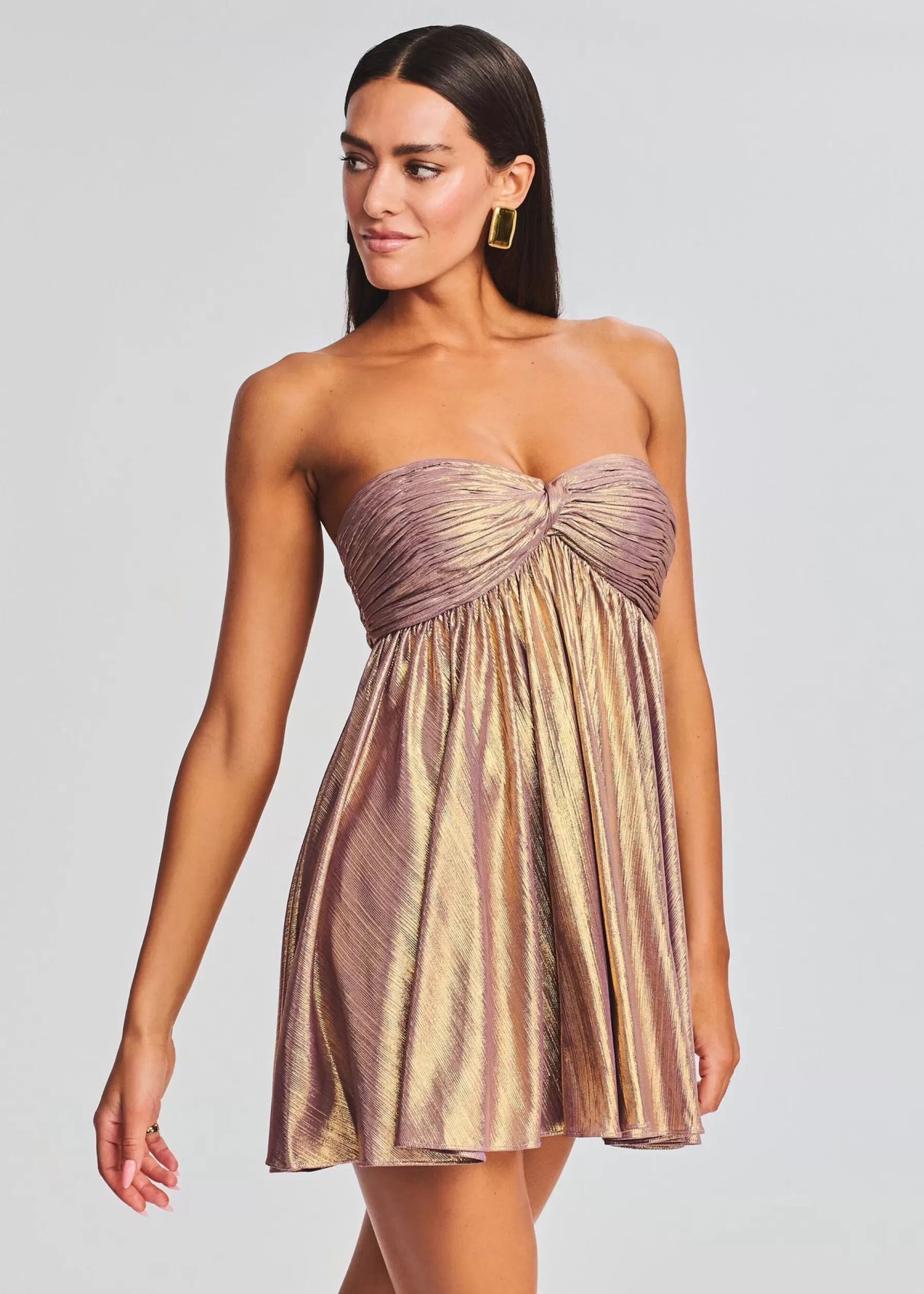 Retrofete Kaiser Dress Purple/Gold Flash Sale