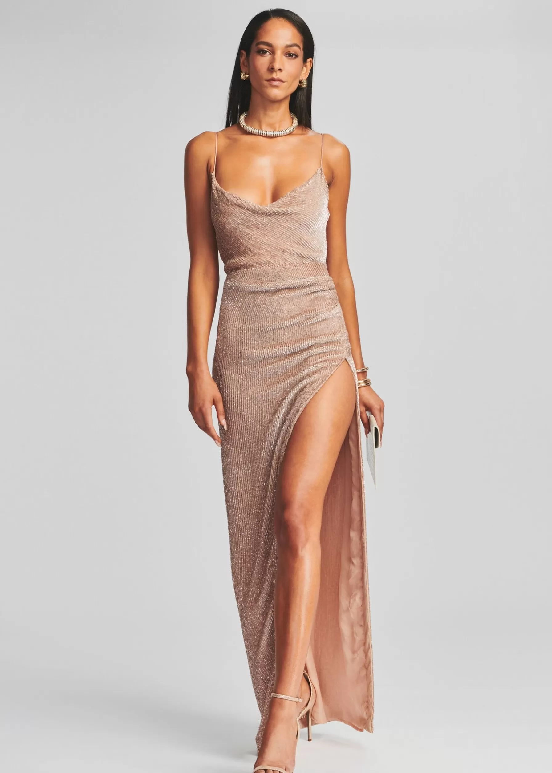 Retrofete Katya Sequin Dress Nude Store