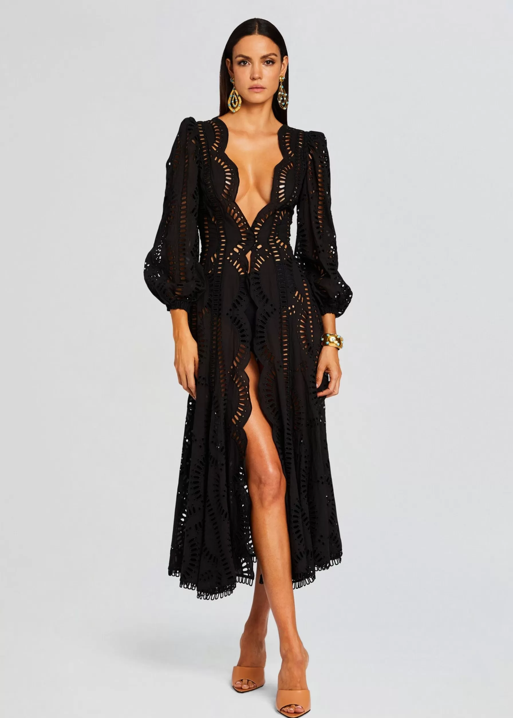 Retrofete Kelyk Kaftan Black Samoa Discount