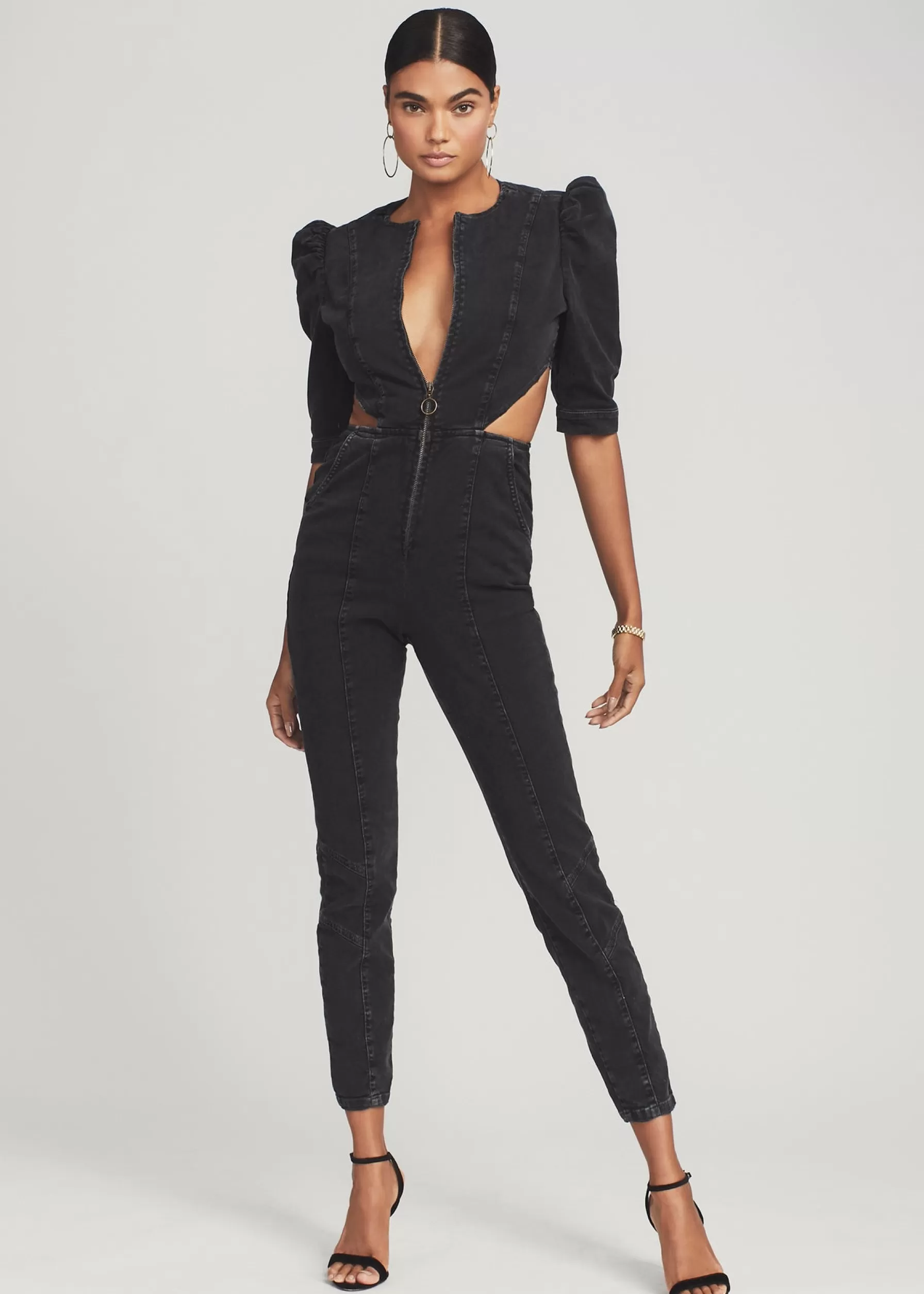 Retrofete Kiara Jumpsuit Jet Black Clearance