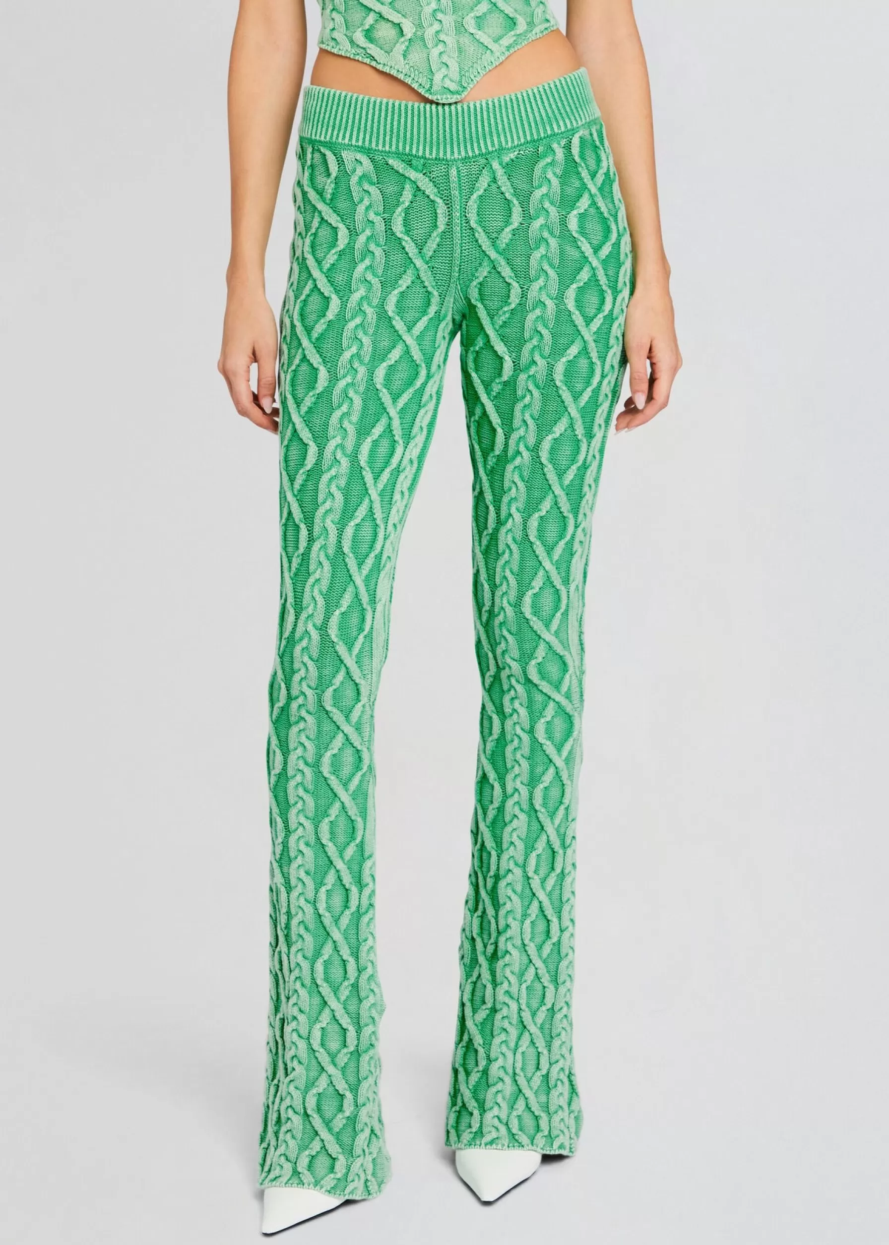 Retrofete Kitt Cable Knit Pant Pistachio Outlet