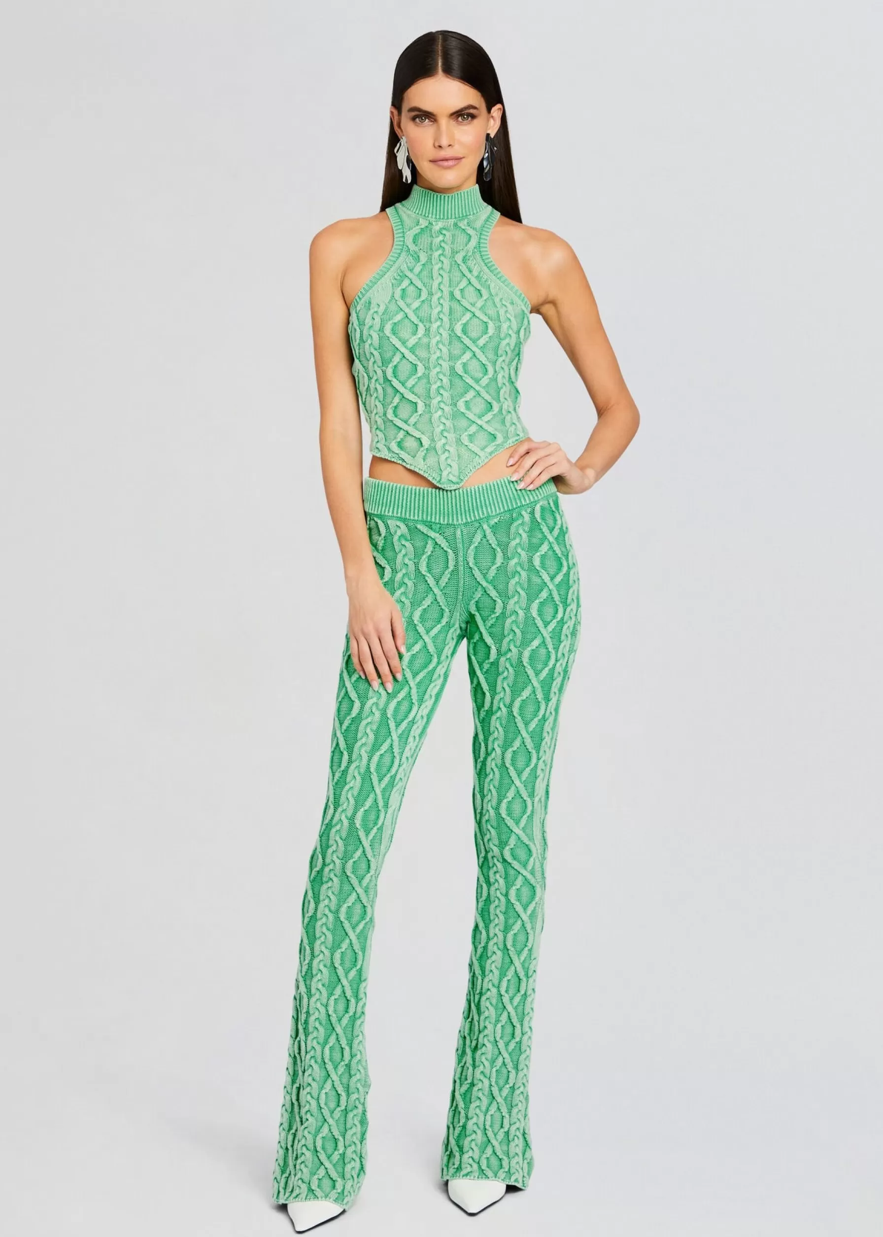 Retrofete Kitt Cable Knit Pant Pistachio Outlet