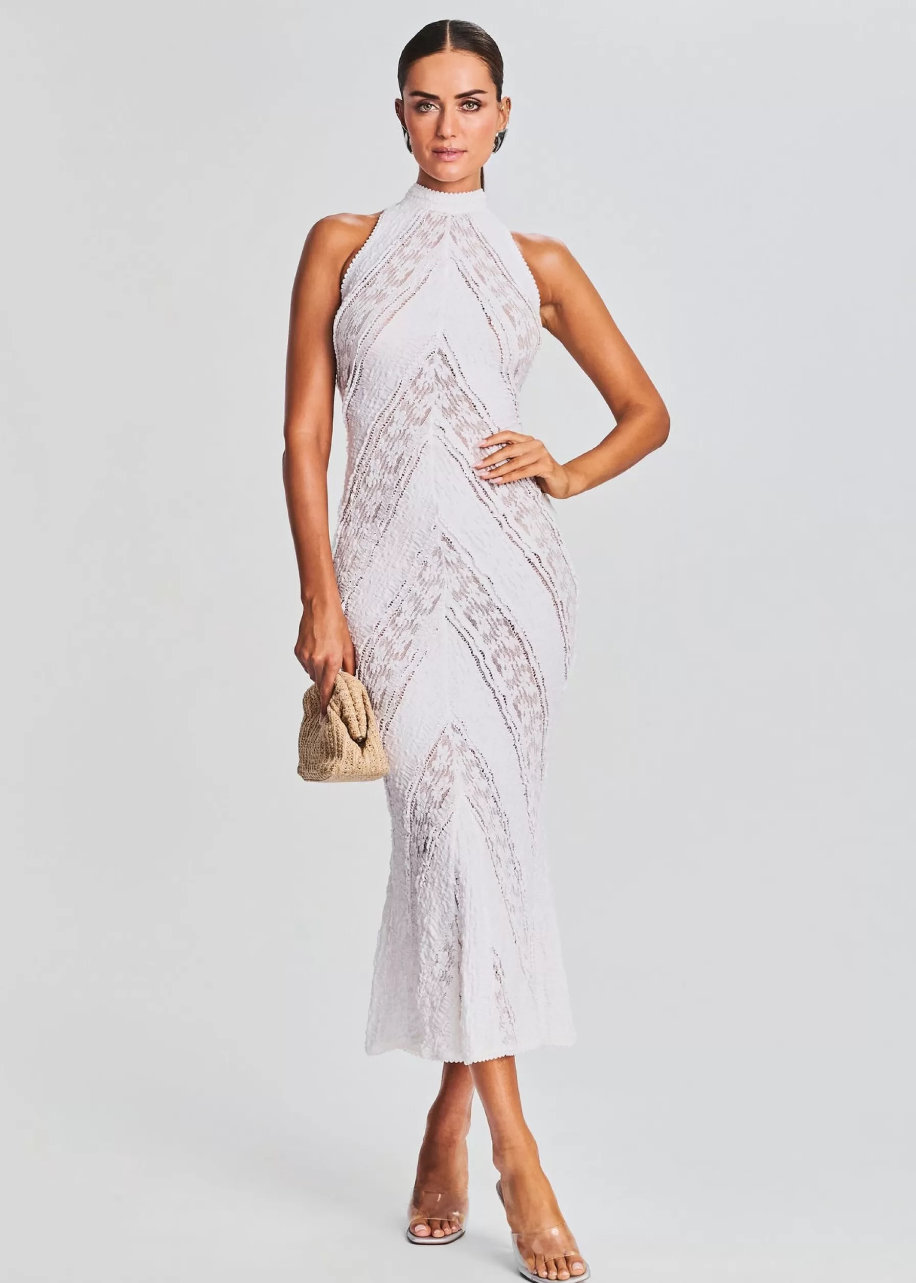 Retrofete Kivah Long Dress White Sa Punta Store