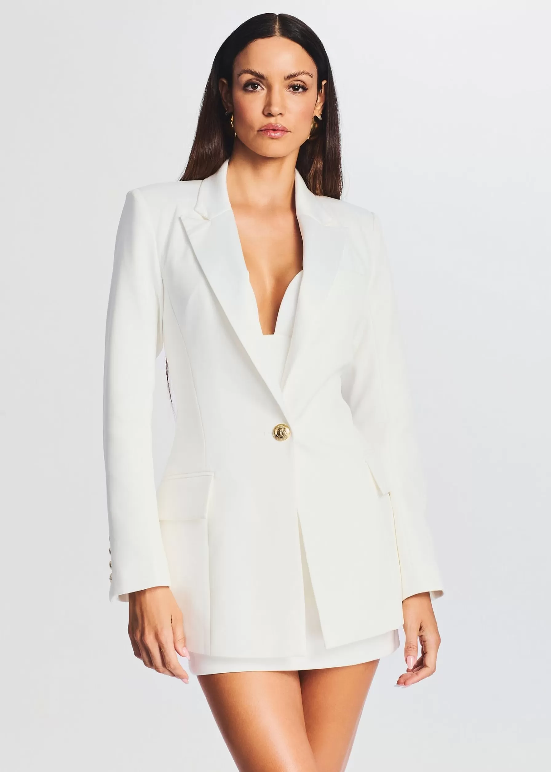 Retrofete Kristen Blazer White w/ Satin New