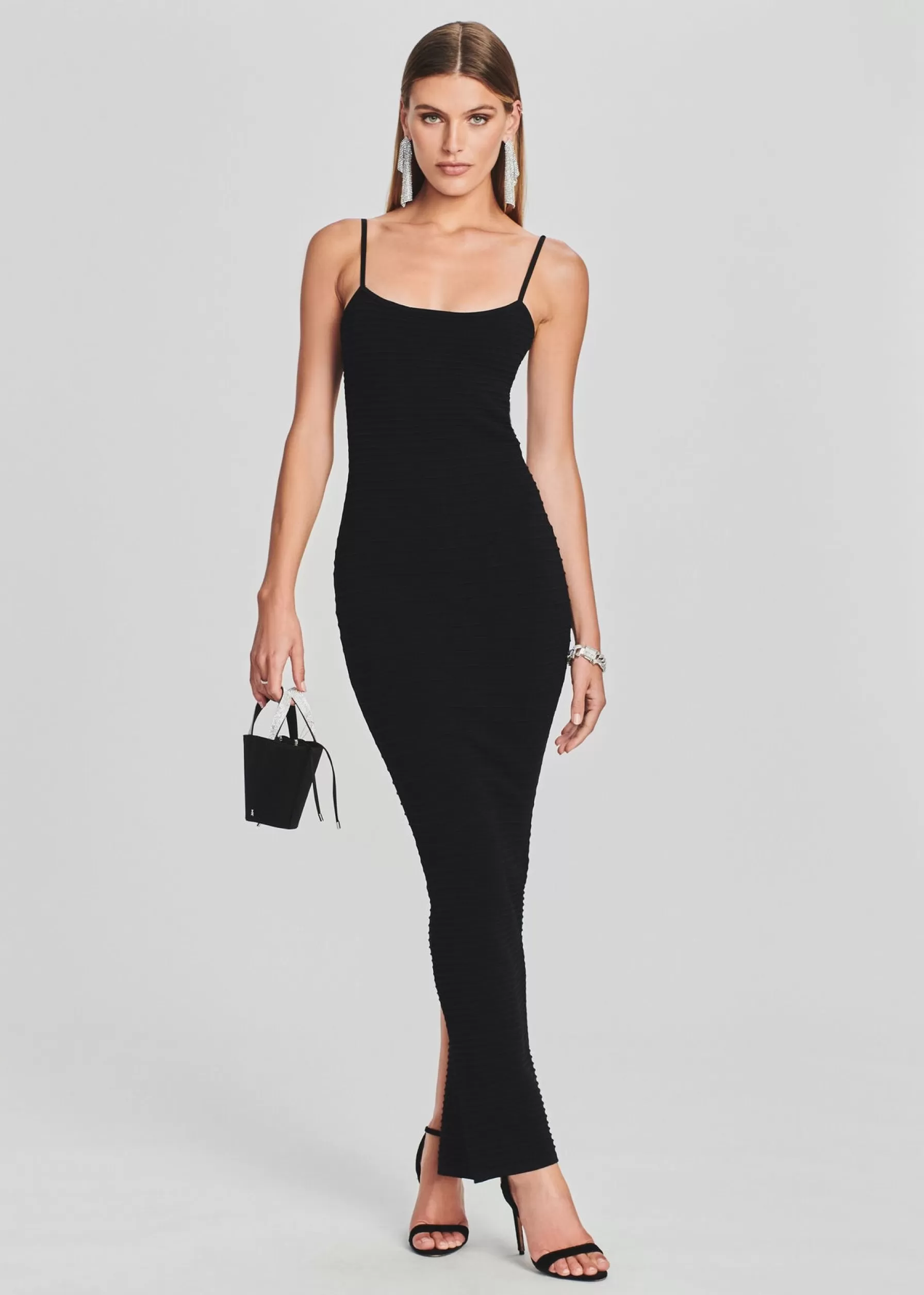 Retrofete Kylie Bandage Knit Dress Black Clearance